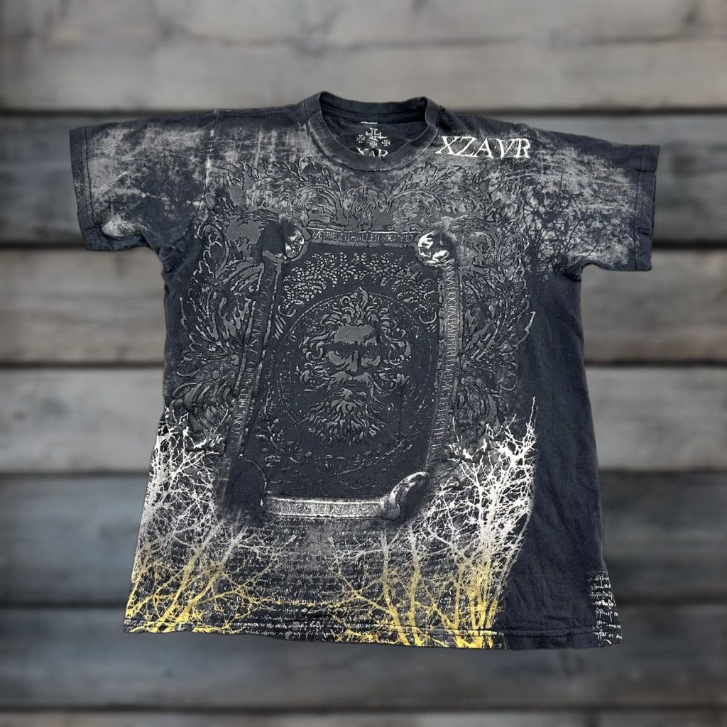 Vintage VINTAGE Buckle Shirt Men M Black Unlimited XAR Skulls Face Crypt AOP Cyber Y2K Nike Dri-FIT T-Shirt 90s Motorcycle Skull USA Mens M Black Size US M / EU 48-50 / 2 - 1 Thumbnail
