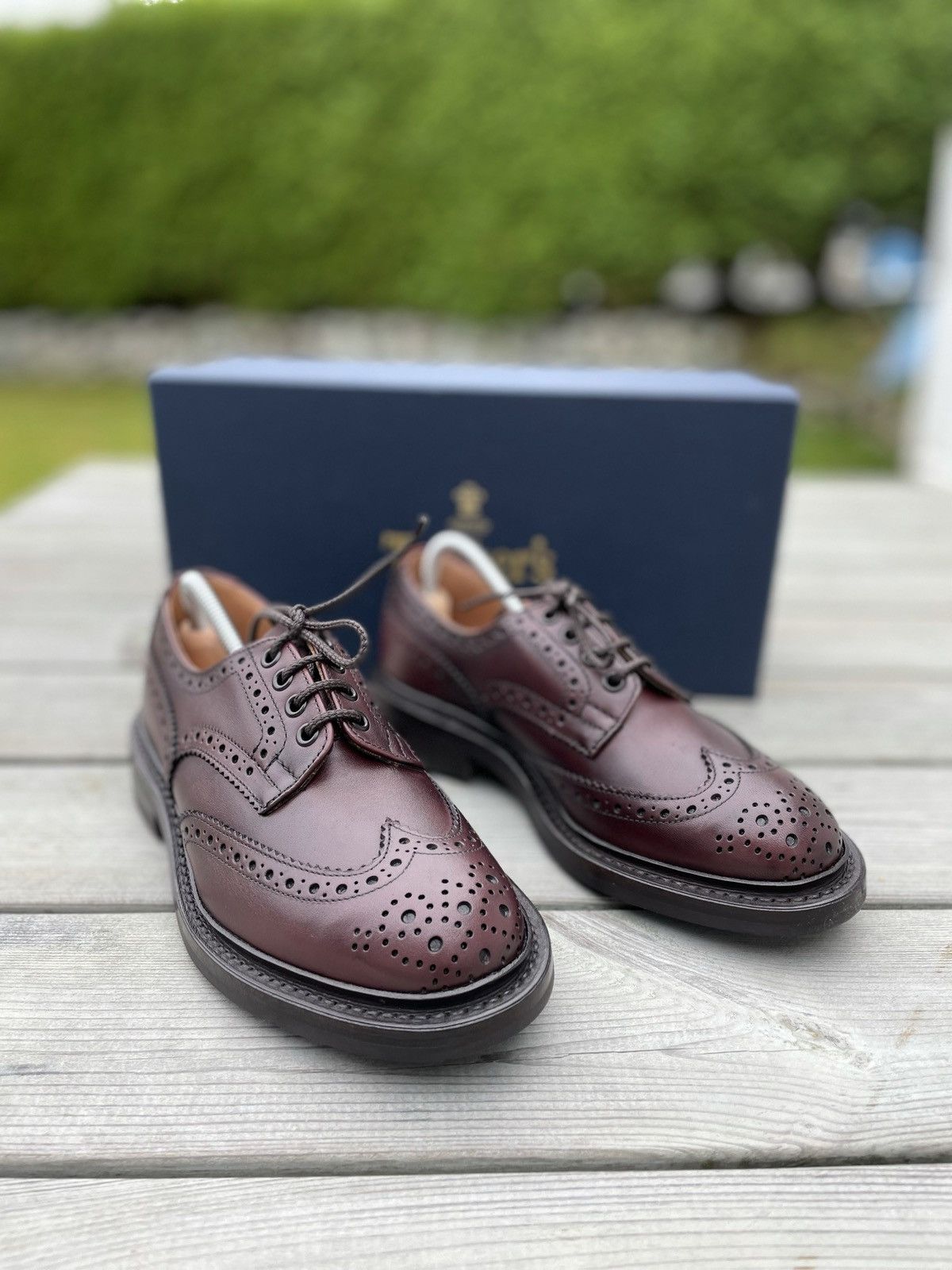 Tricker's Tricker’s Burgundy MC Leather Shoes Size US 6.5 / EU 39-40 - 1 Thumbnail