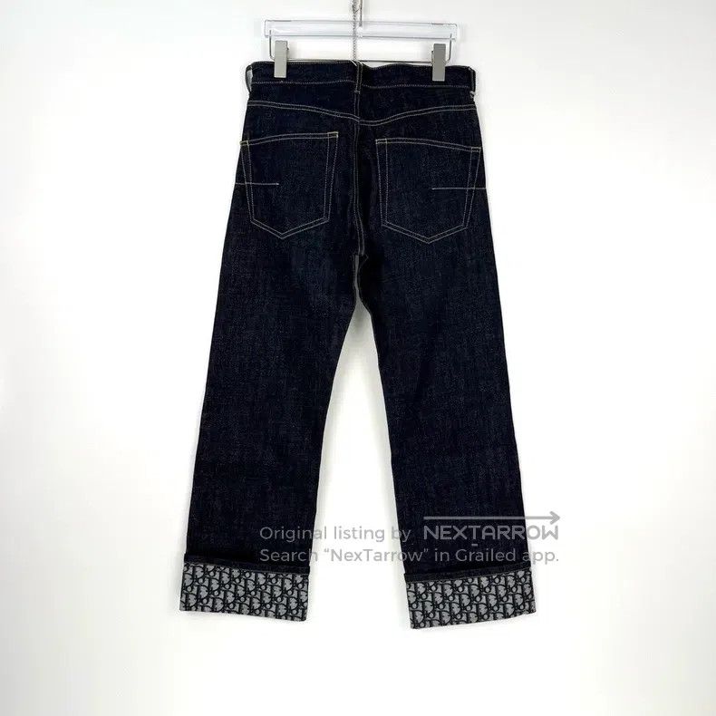 Dior Dior Dark blue rim full logo trouser leg jeans Size 42" / US 20 - 4 Thumbnail