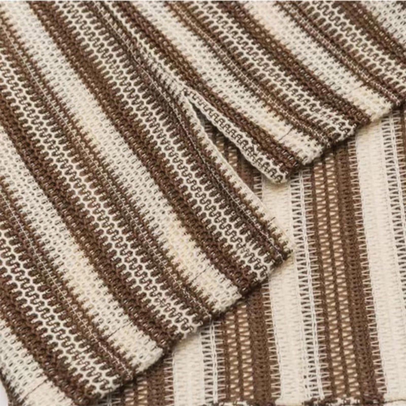Other Stylish Brown Striped Short Sleeve Shirt Size US XL / EU 56 / 4 - 3 Thumbnail