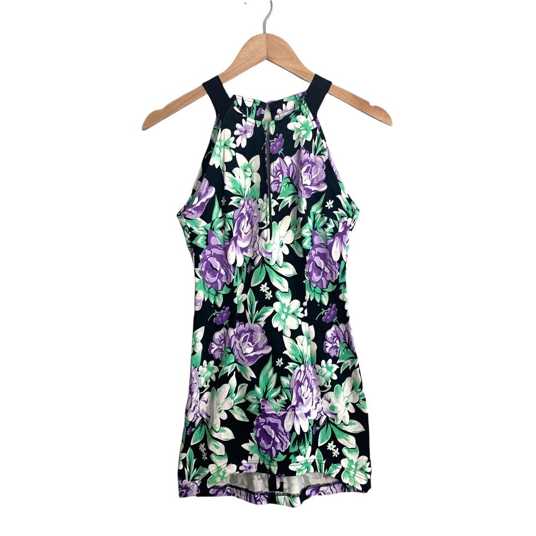 Other Maurie & Eve Floral Sheath Dress Purple Black Keyhole S Size S / US 4 / IT 40 - 1 Thumbnail