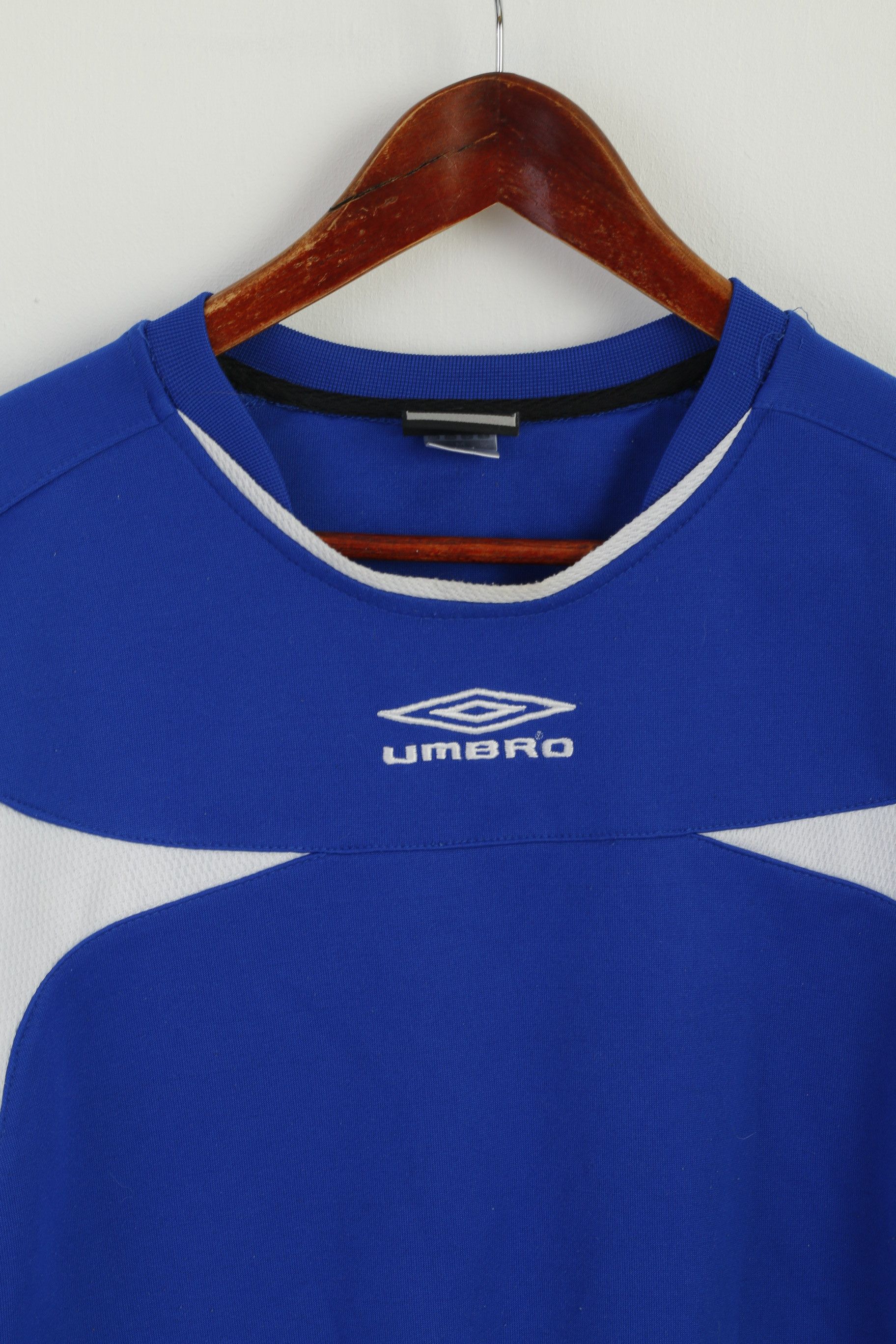 Umbro × Vintage Umbro Men M Long Sleeve Shirt Blue Vintage 0250 Size US M / EU 48-50 / 2 - 2 Thumbnail