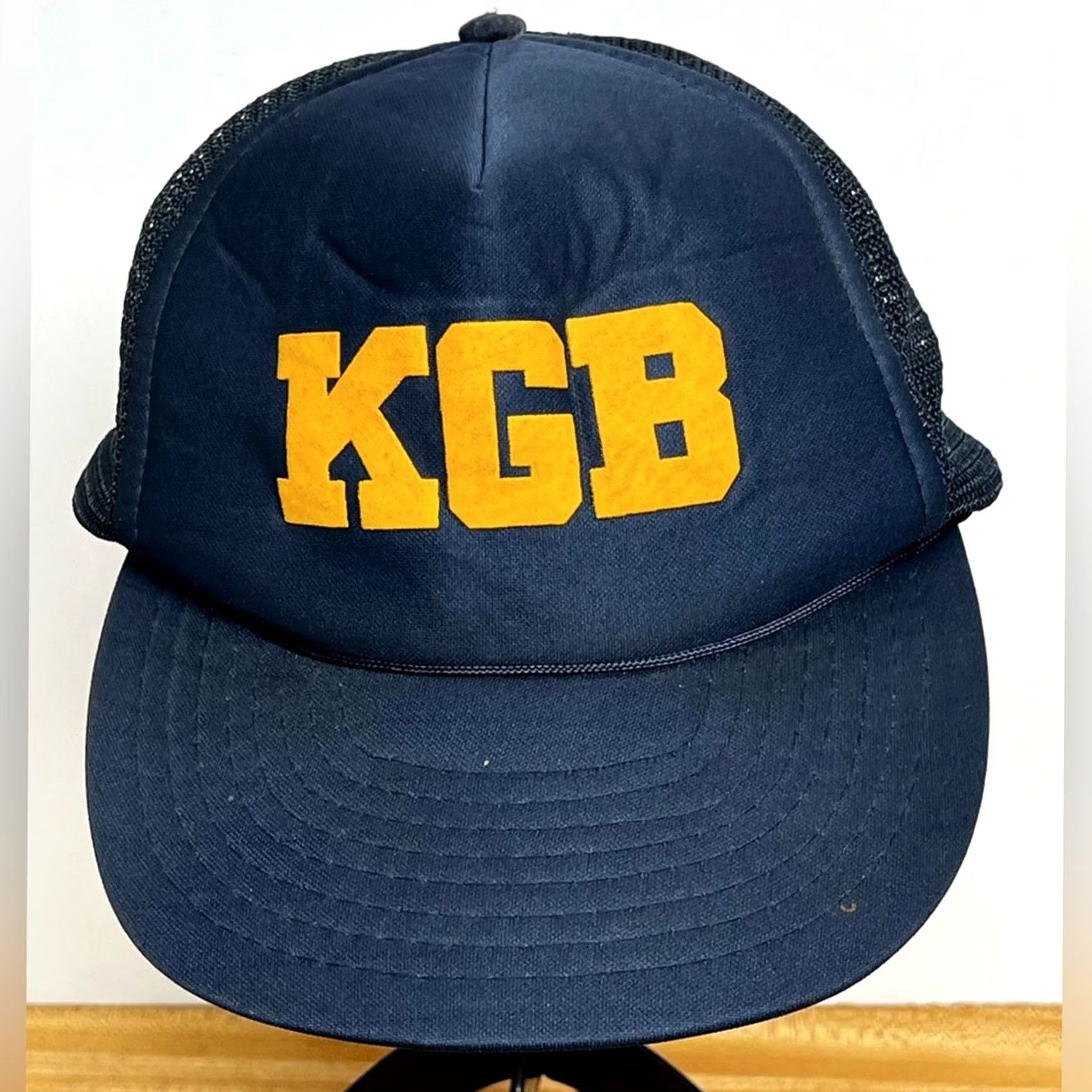 Vintage VINTAGE 80’s Soviet Union State Security Police KGB Cap Hat Trucker Hat Men Blue One Size Size ONE SIZE - 3 Thumbnail