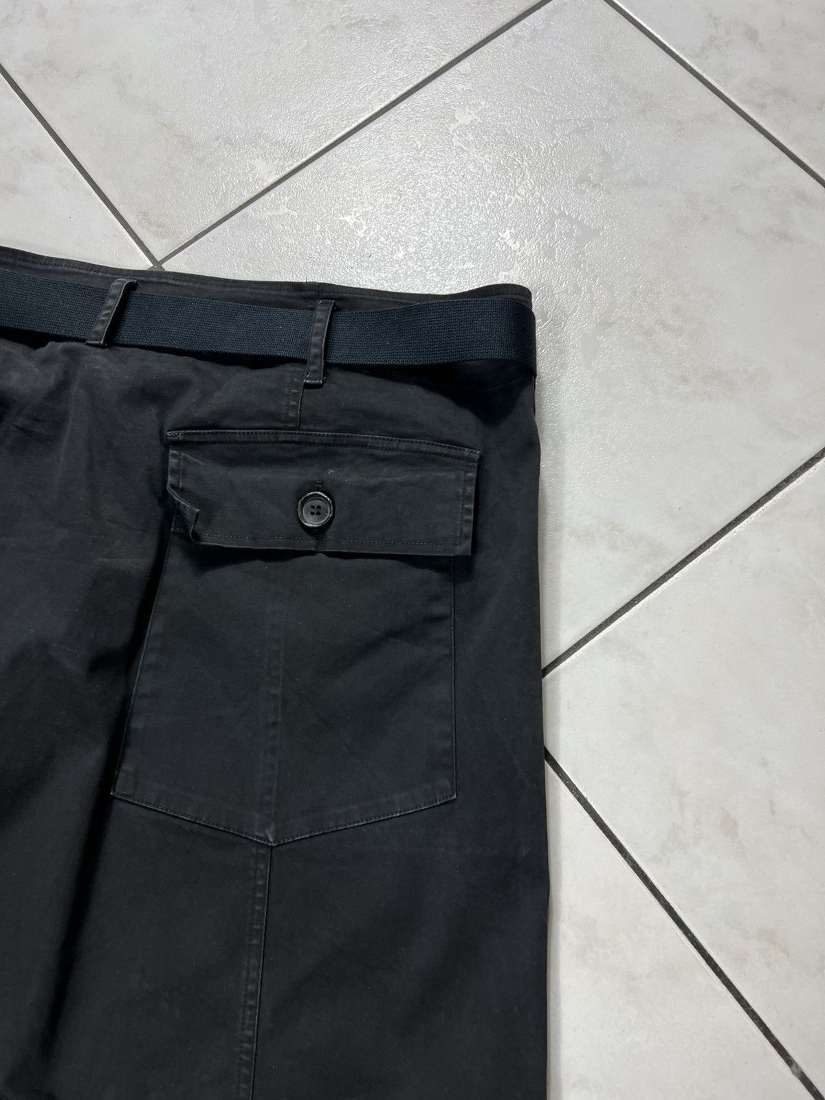 Yohji Yamamoto Semicouture 01 military avant garde pants belt asymmetric Size 30" / US 8 / IT 44 - 15 Thumbnail