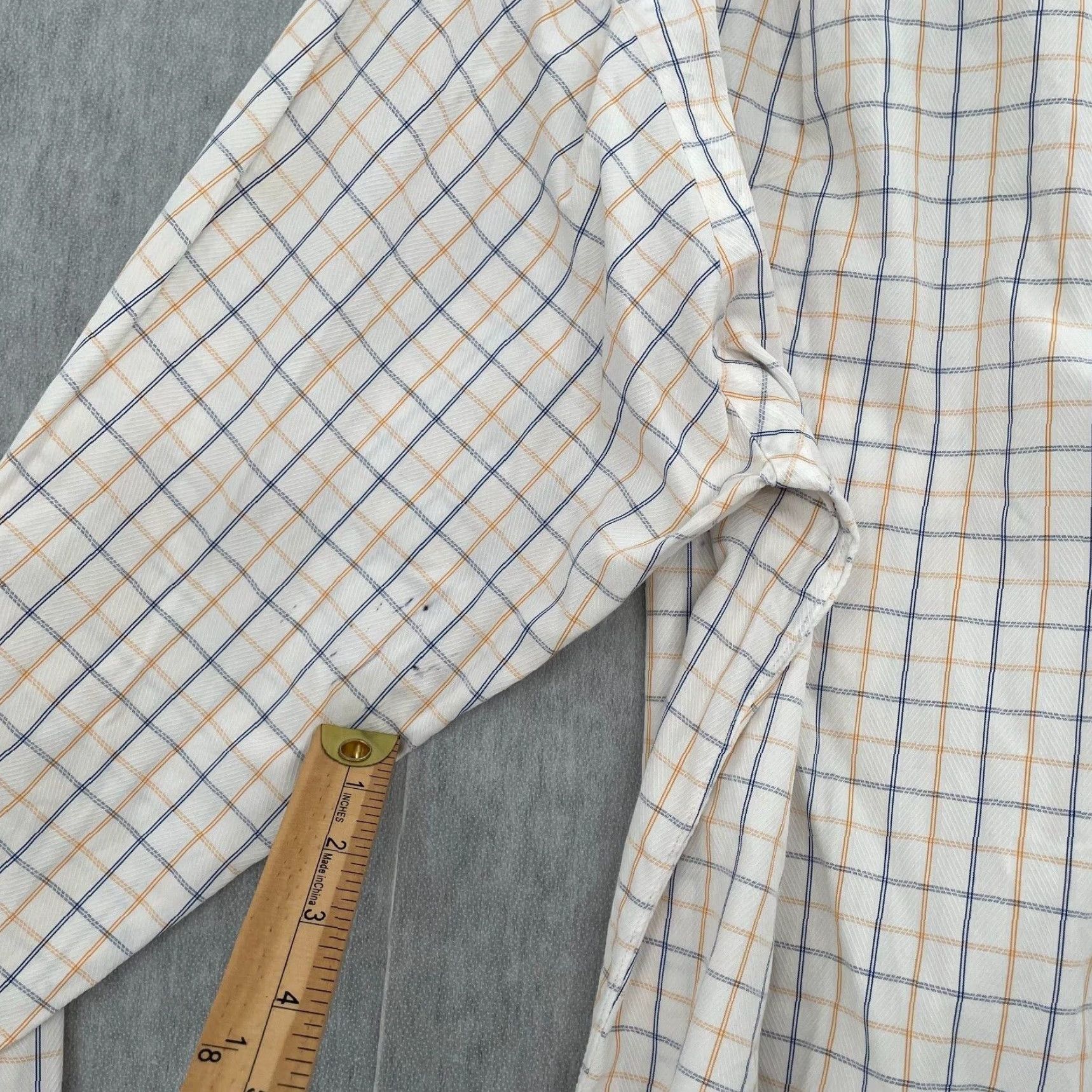 Vintage VINTAGE Maus & Hoffman Shirt Adult Large White Check Long Sleeve Button Up Men L Size US L / EU 52-54 / 3 - 7 Thumbnail