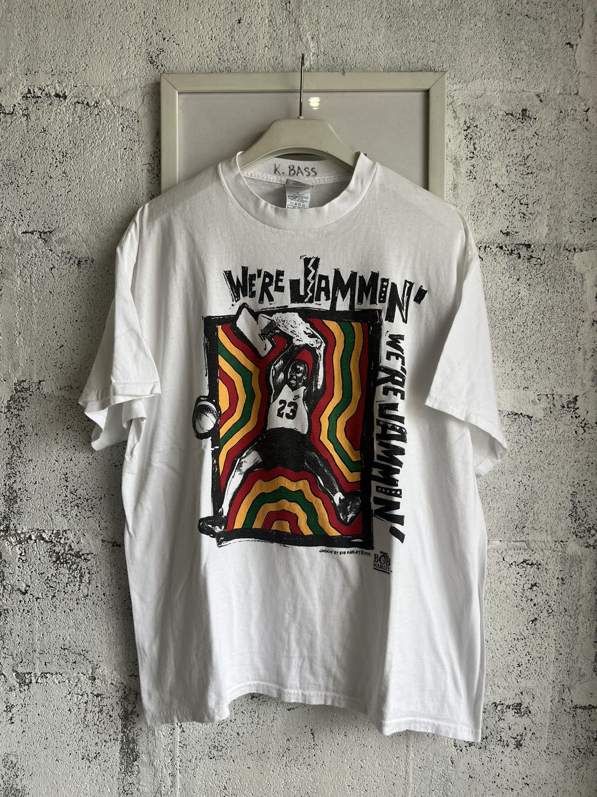 Nike × Vintage Vtg NIKE Michael Jordan Jammin’by Bob Marley 90’s tshirt Size US L / EU 52-54 / 3 - 2 Thumbnail