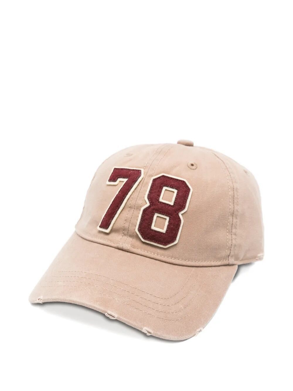 Golden Goose "JOURNEY" BASEBALL CAP WASHED CANVAS 78 PATCH Size ONE SIZE - 1 Thumbnail