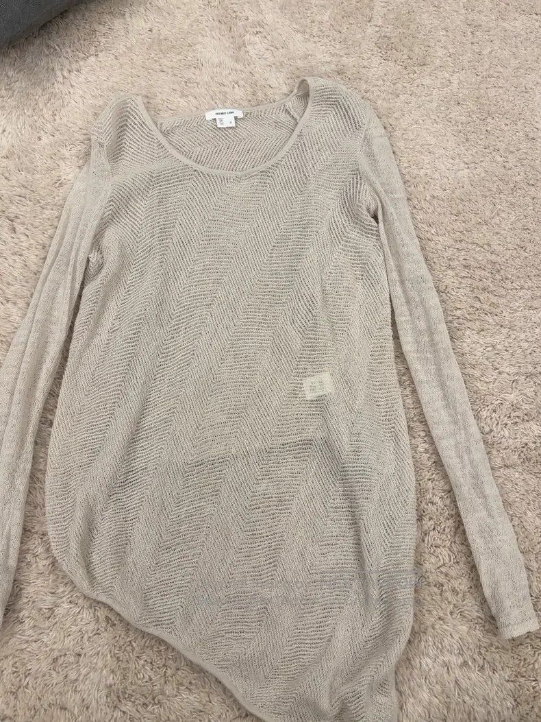 Helmut Lang Helmut Lang Gray knitted sweater Size S / US 4 / IT 40 - 1 Thumbnail