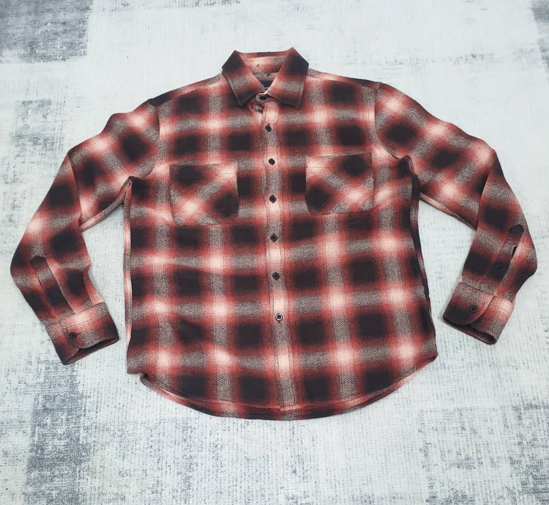 Japanese Brand 💥Collective red checkered flannel shadow shirt Size US M / EU 48-50 / 2 - 5 Thumbnail