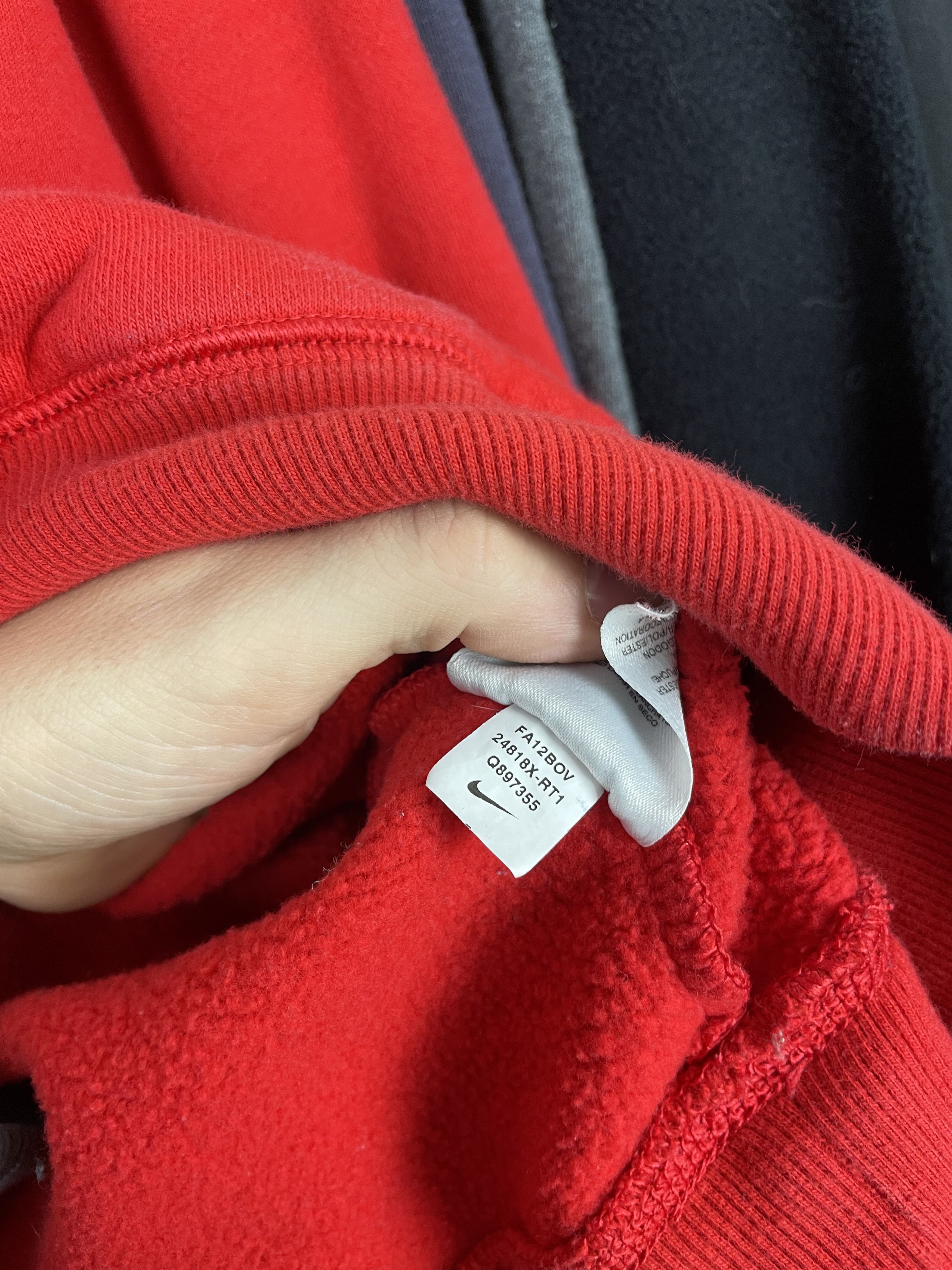 Nike × Vintage Vintage Y2K Rutgers University Nike Center Swoosh Hoodie Size US L / EU 52-54 / 3 - 6 Thumbnail
