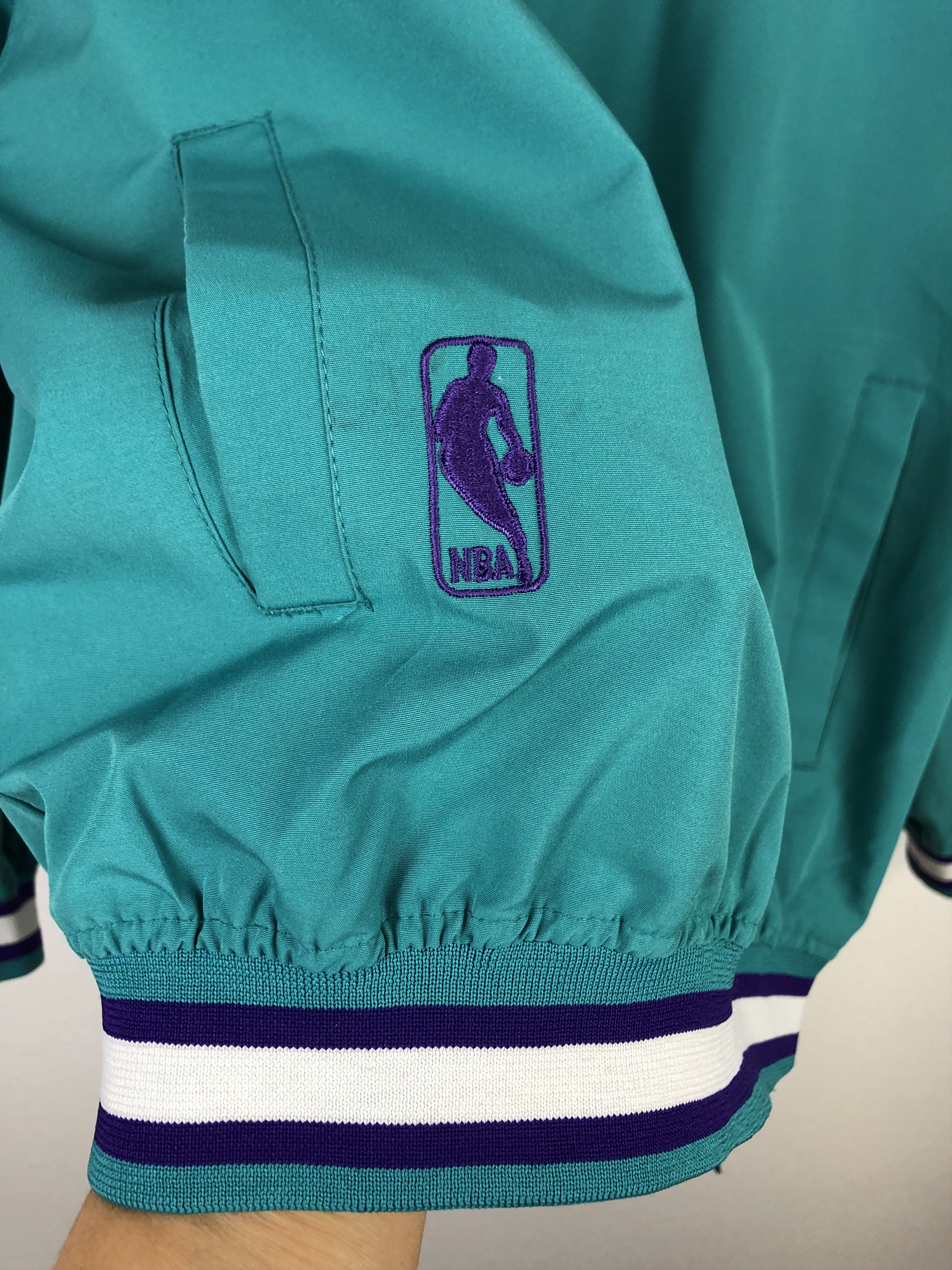 Starter Vintage Starter Charlotte Hornest Jacket Bomber Windbreaker Size M / US 6-8 / IT 42-44 - 6 Thumbnail