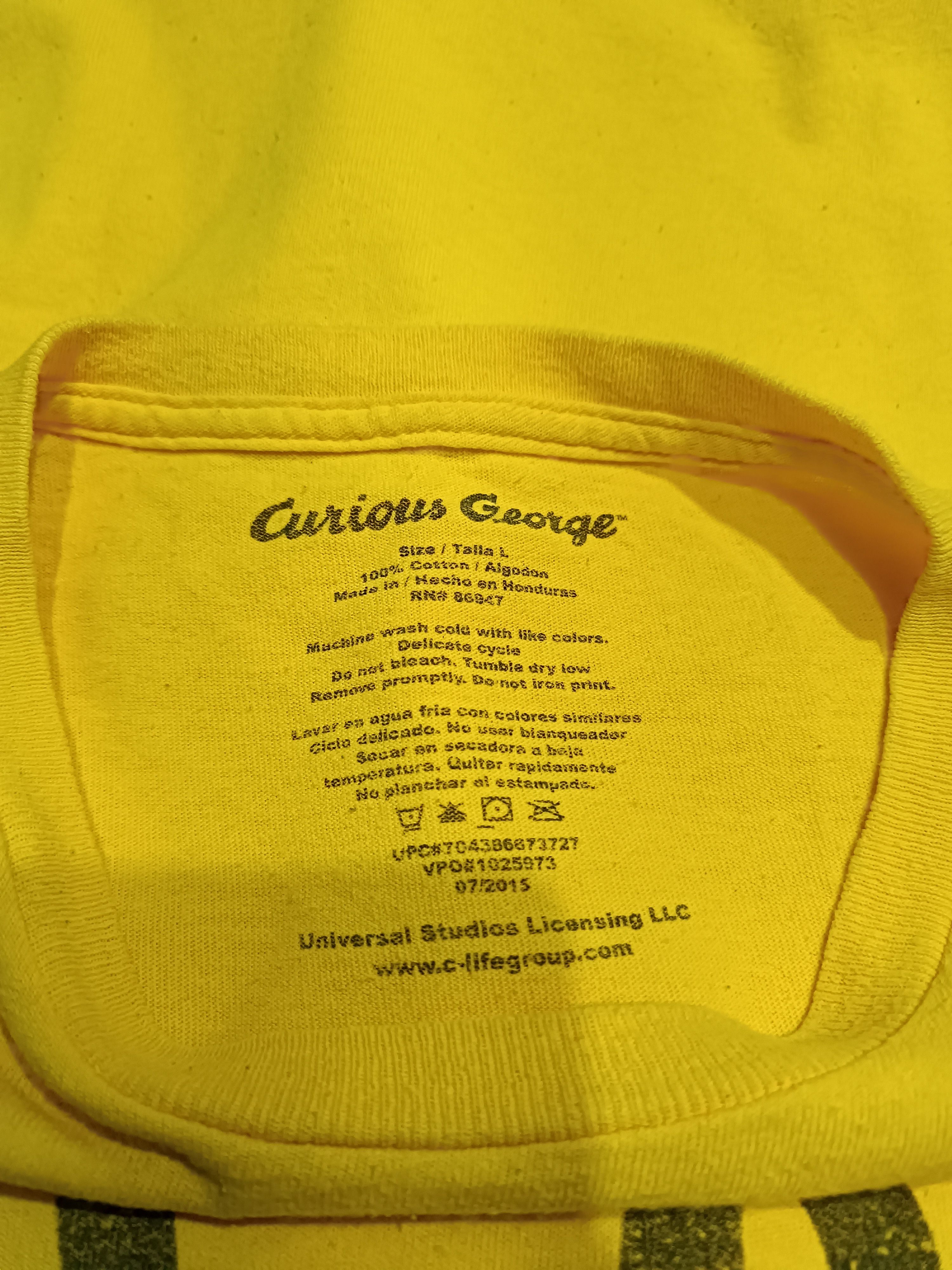 Vintage Vintage Curious George Shirt "All Day Every Day" Size US L / EU 52-54 / 3 - 7 Thumbnail