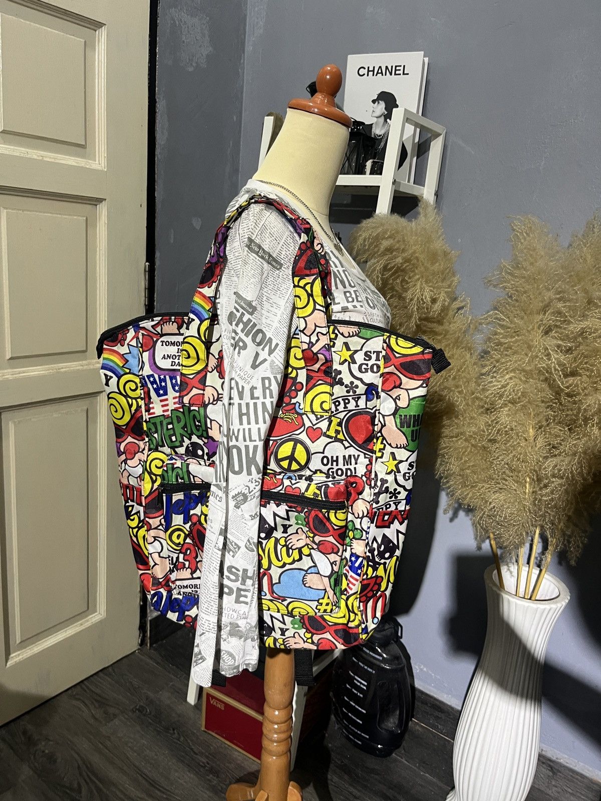 Hysteric Glamour × Japanese Brand 2 Way Hysteric Glamours Mini Backpack & Tote Bag Full Print Size ONE SIZE - 15 Thumbnail