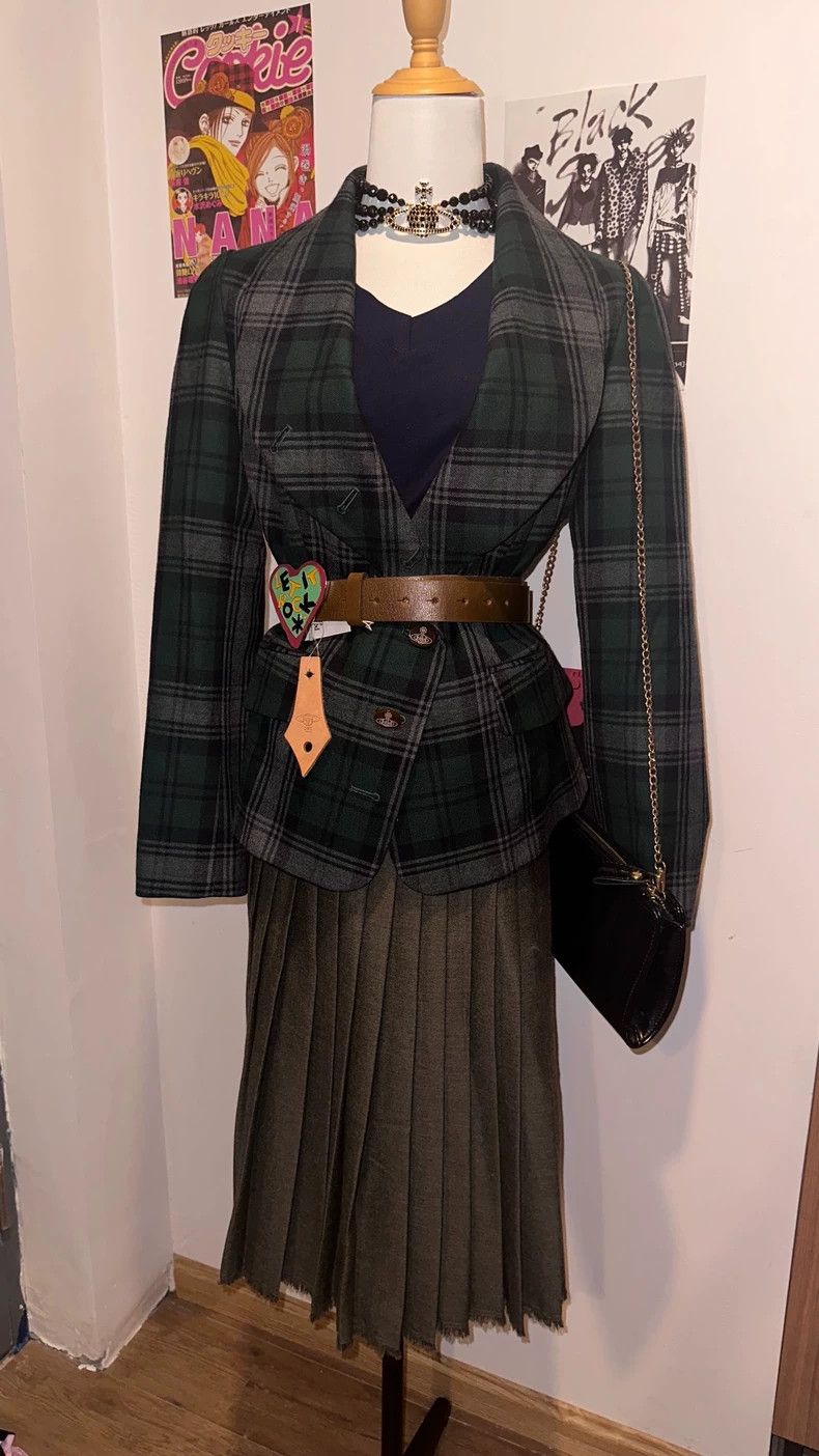 Vivienne Westwood Vivienne Westwood Green Geelong side-slip suit Size M / US 6-8 / IT 42-44 - 3 Thumbnail