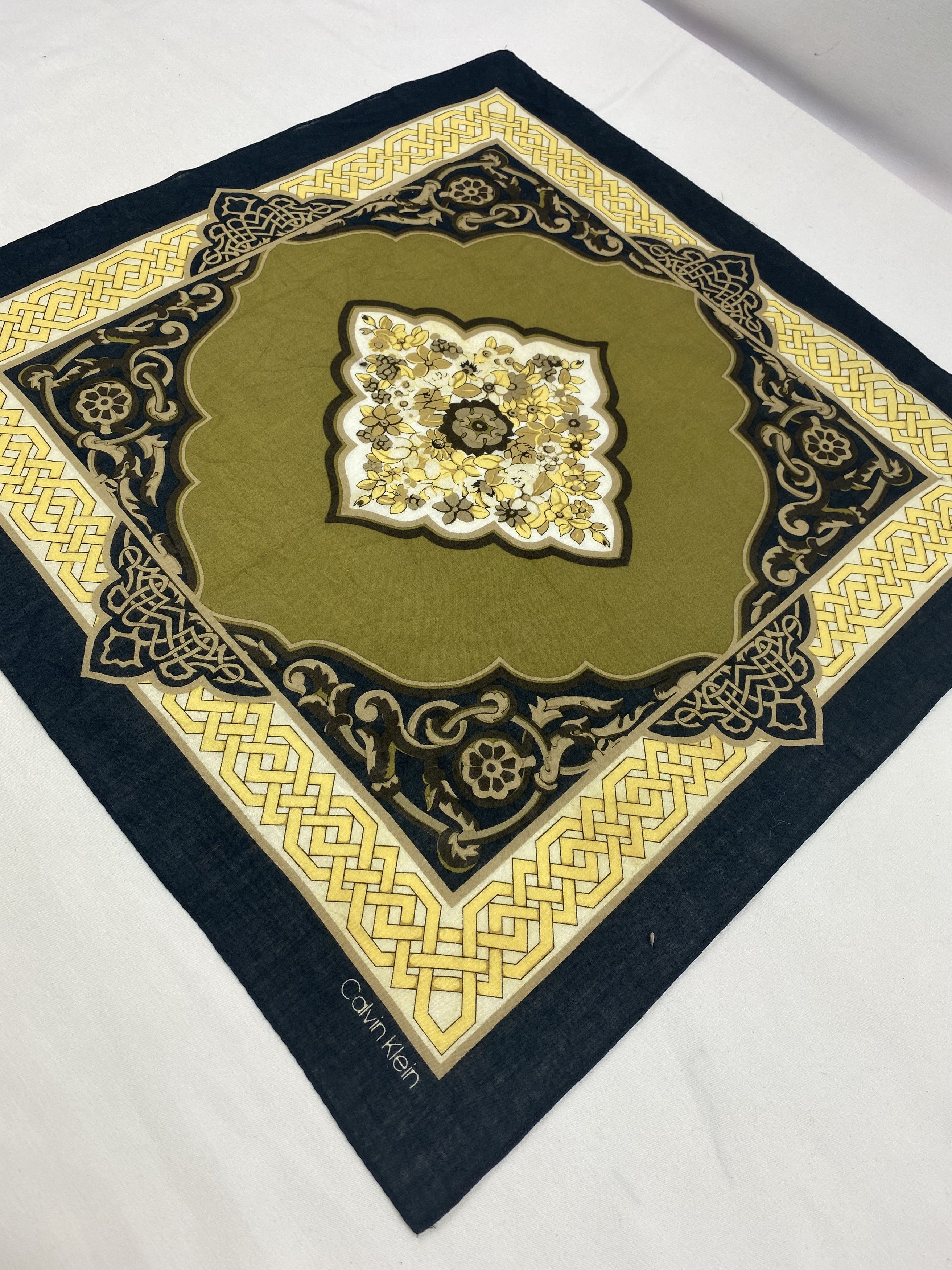 Calvin Klein × Vintage Calvin Klein Handkerchief / Bandana / Neckerchief Size ONE SIZE - 4 Thumbnail