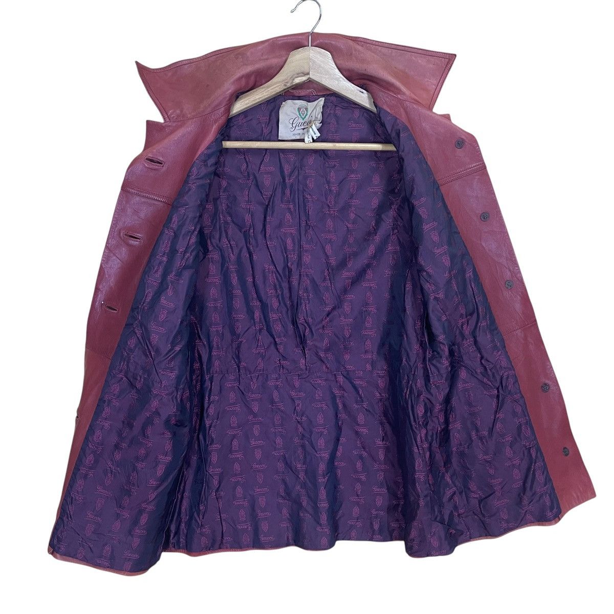 Gucci Vintage 80s Gucci Leather Jacket Made In Italy Size Small Size US S / EU 44-46 / 1 - 18 Thumbnail