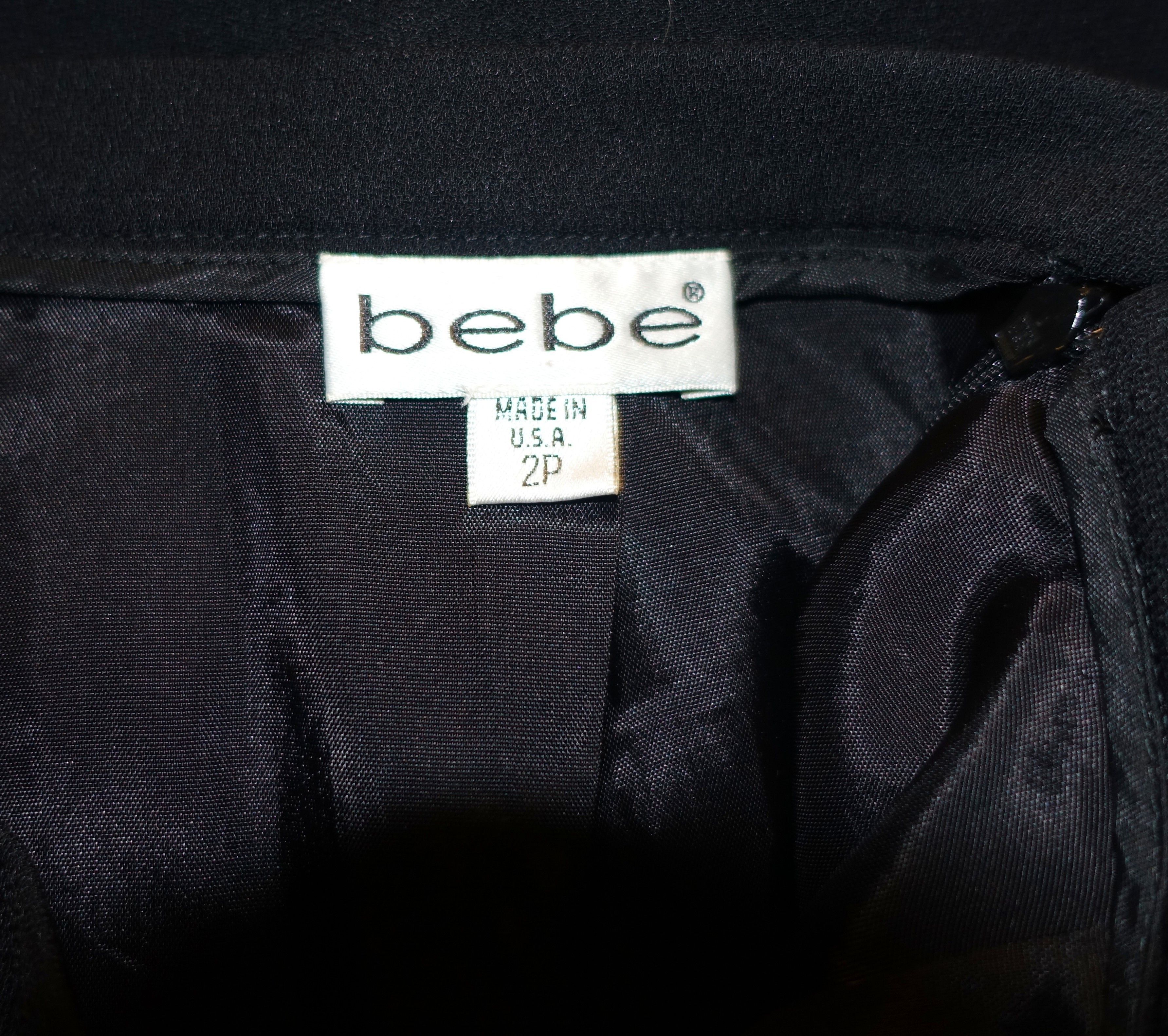 Bebe Bebe Black Pencil Skirt 2P Size 23" - 7 Thumbnail
