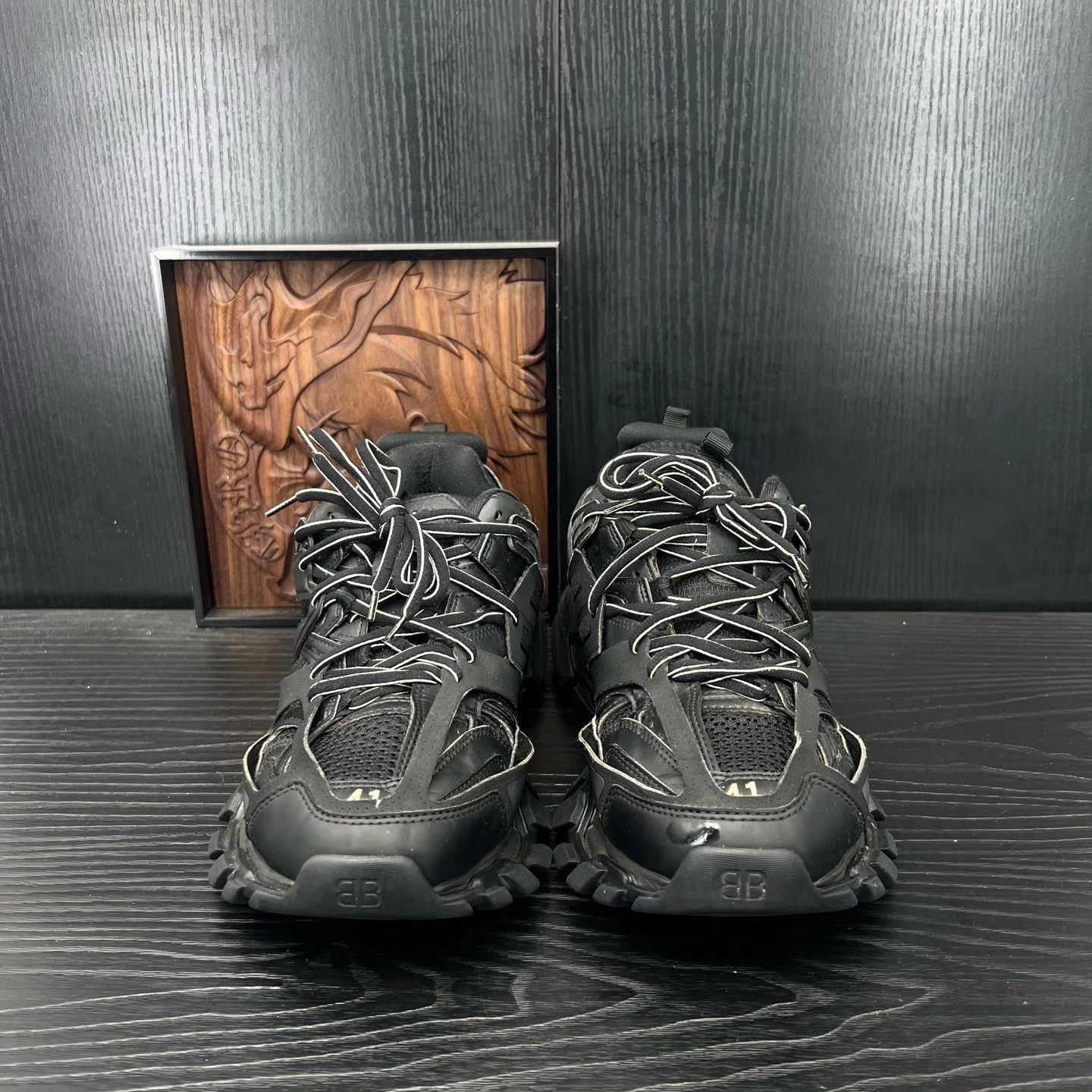 Balenciaga Balenciaga Track Black 41 Good Condition Size US 8 / EU 41 - 4 Thumbnail