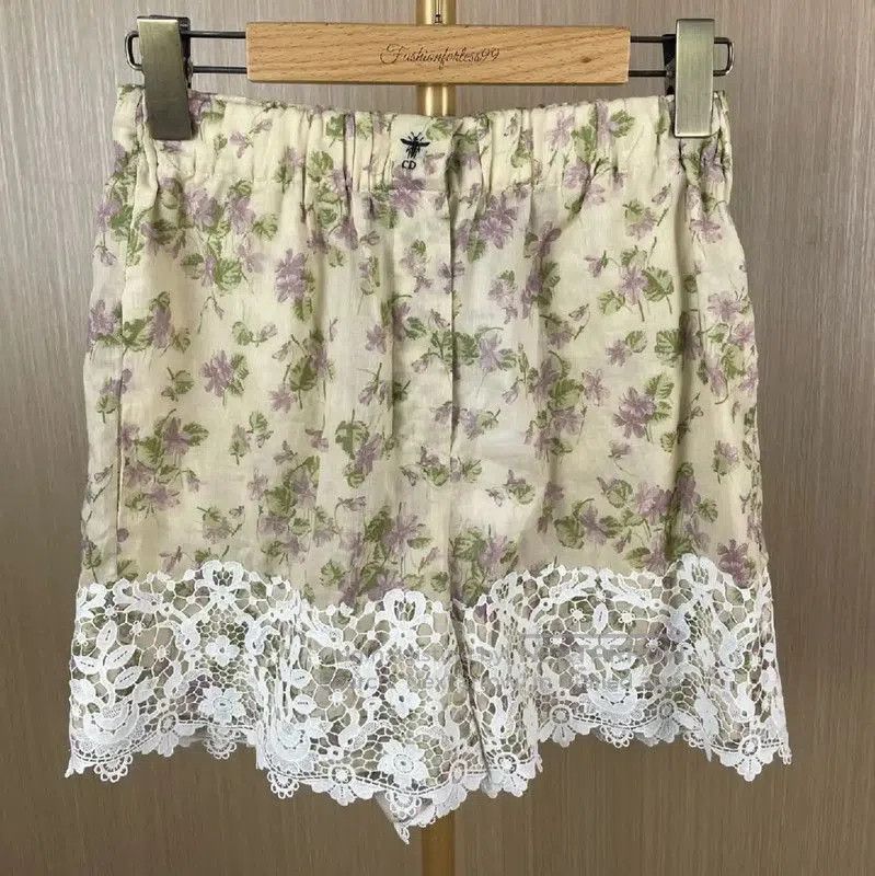Dior Dior Summer Colorblock Cotton Skirt . Size 22" - 1 Thumbnail