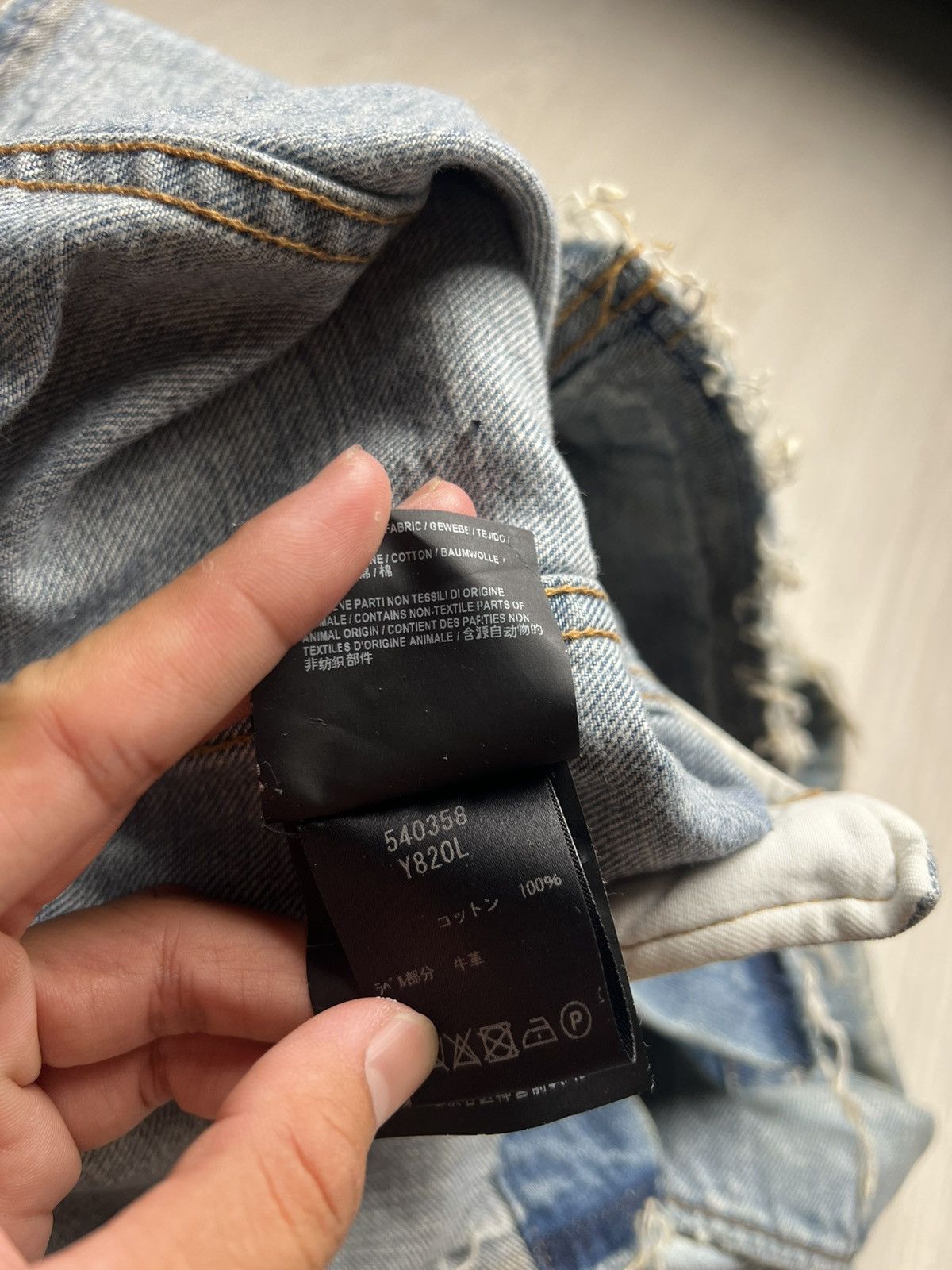 Saint Laurent Paris Saint Laurent Hedi Slimane Era Raw Hem Denim Jacket Size US XS / EU 42 / 0 - 8 Thumbnail