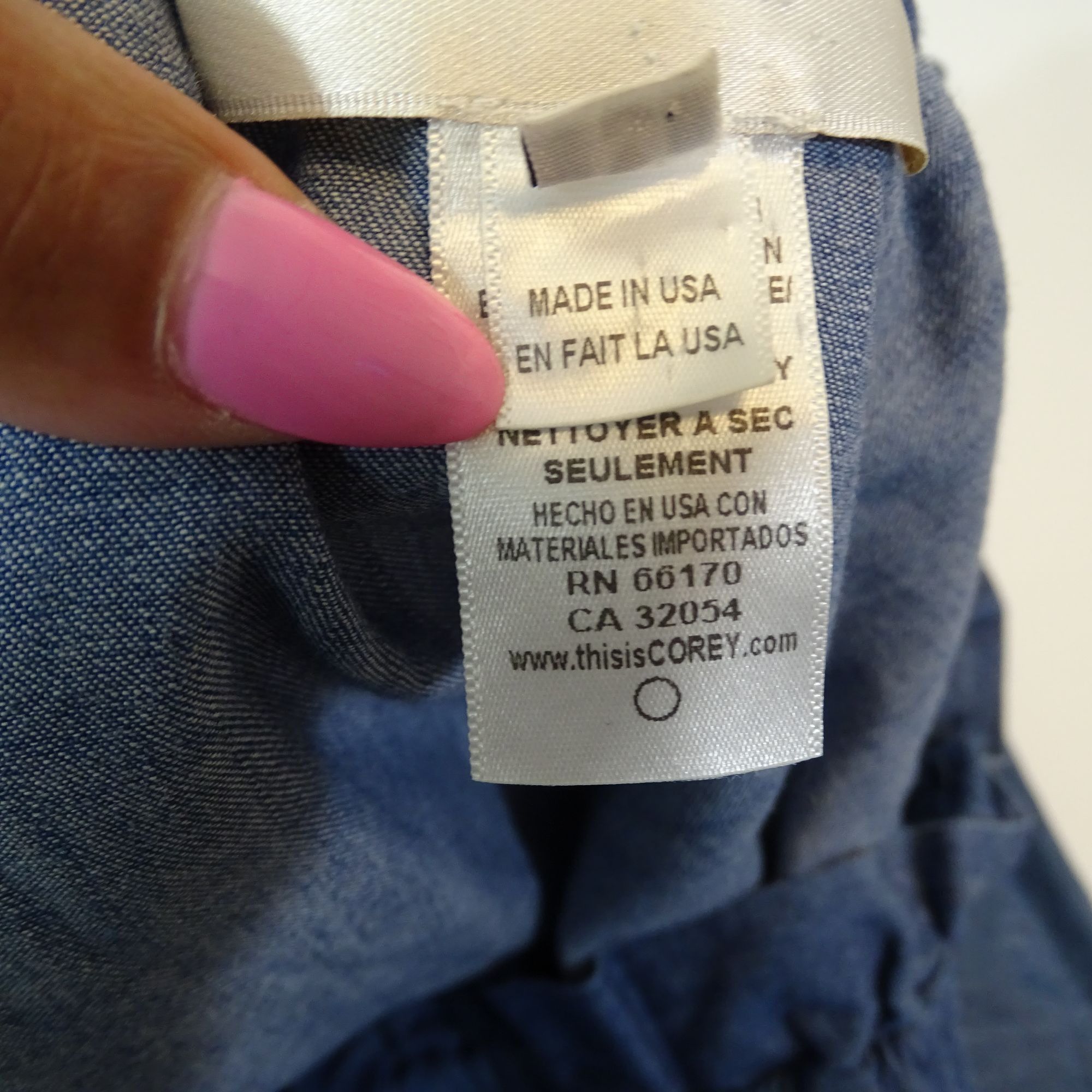 Corey Lynn Calter Corey Lynn Calter Blue Off Shoulder A-line Dress Size M Size M / US 6-8 / IT 42-44 - 6 Thumbnail