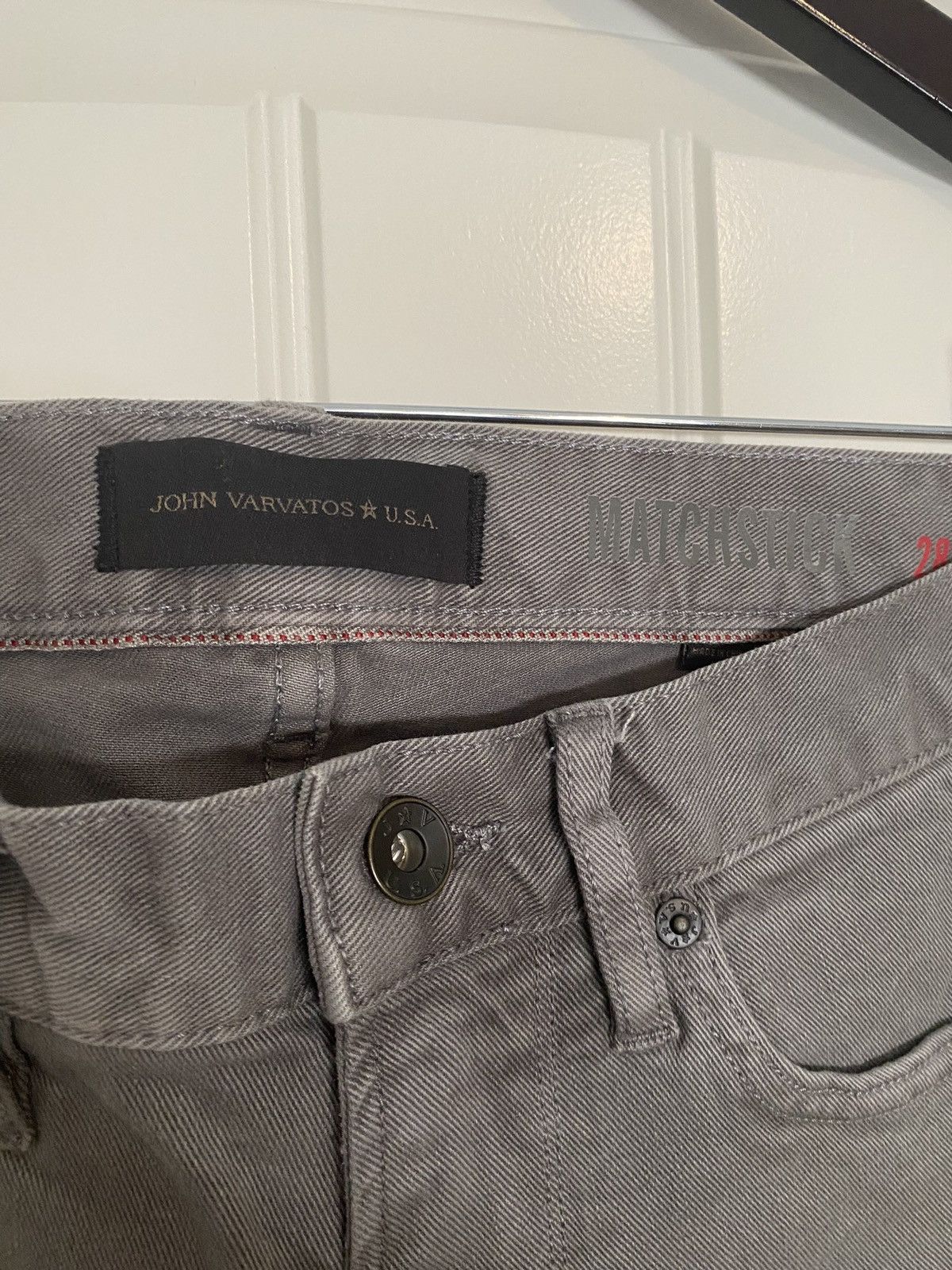 John Varvatos John Varvatos Grey Denim Skinny Jeans Size US 28 / EU 44 - 4 Thumbnail