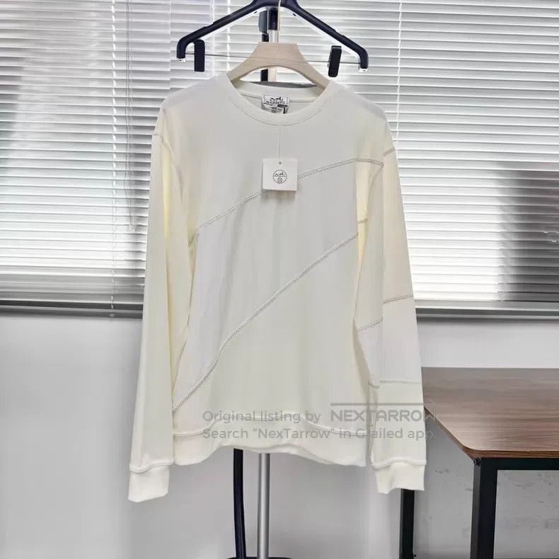 Hermes Hermes Ivory Hoodie, Nylon Patchwork Size US L / EU 52-54 / 3 - 1 Thumbnail