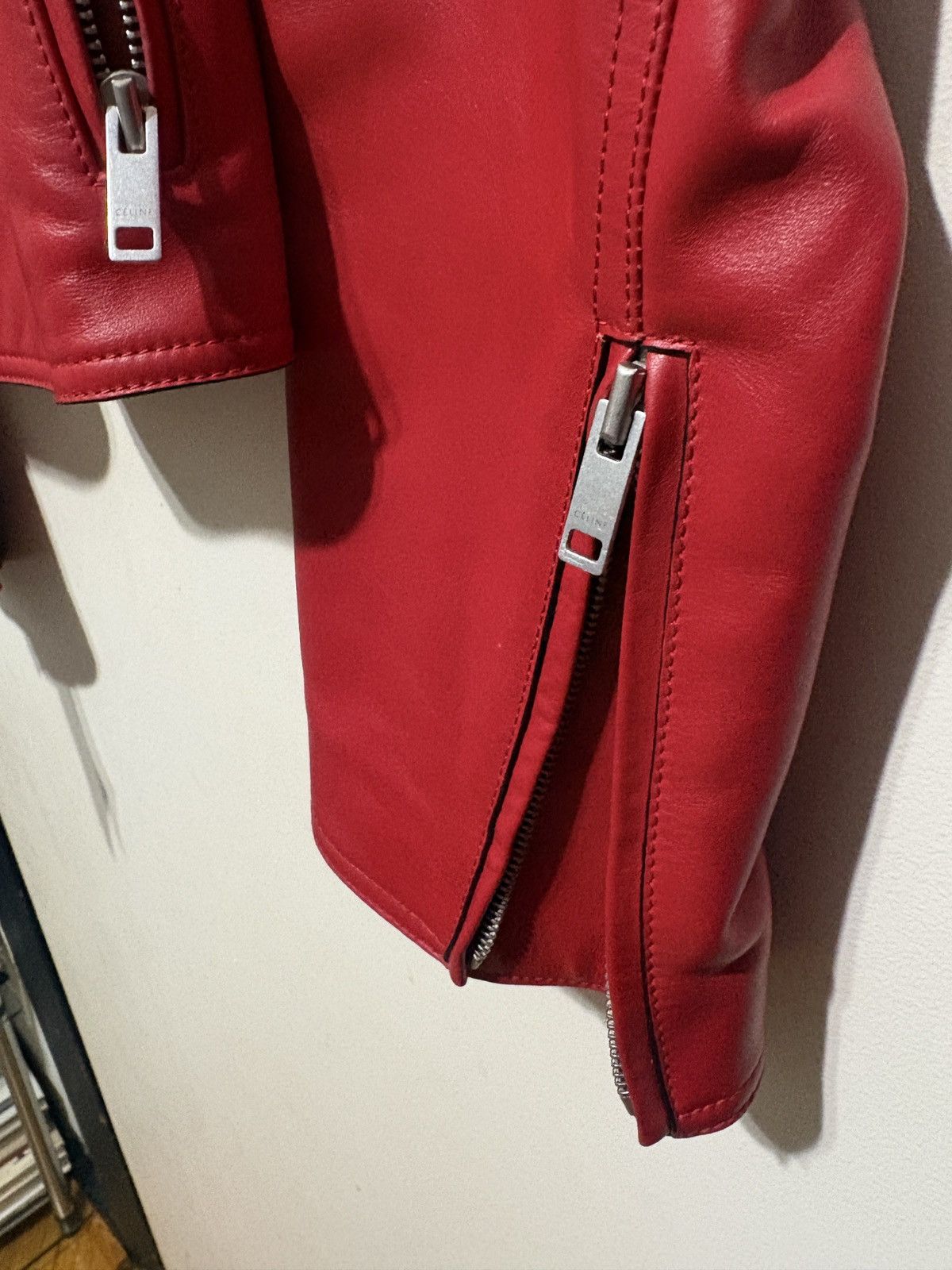 Celine Celine Phoebe Leather biker jacket Size XS / US 0-2 / IT 36-38 - 15 Thumbnail
