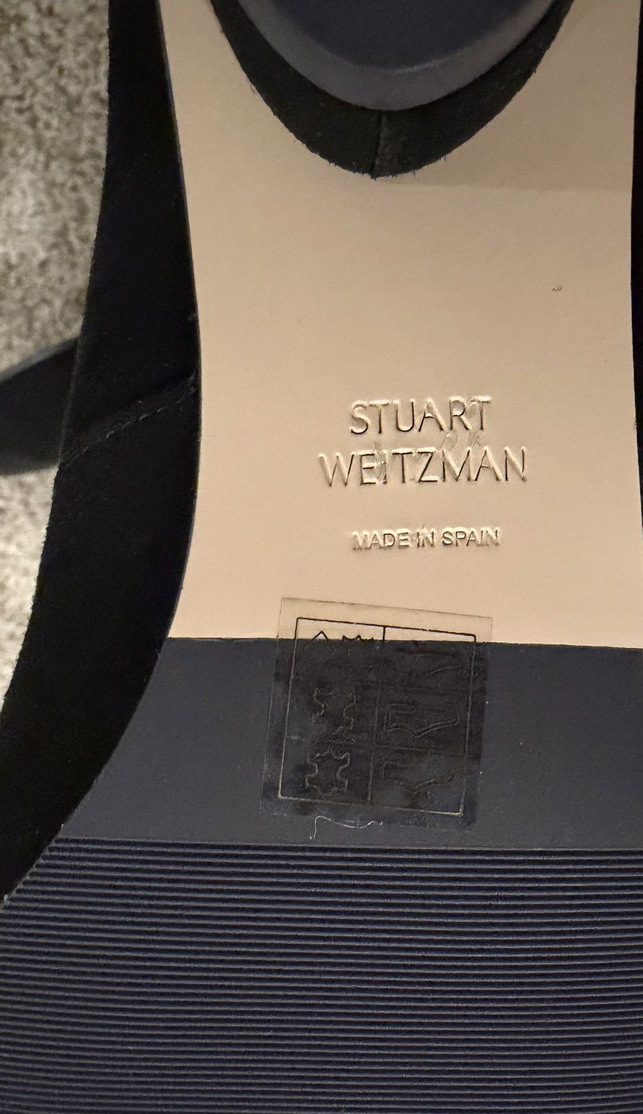 Stuart Weitzman Stuart Weitzman Lowland Black Suede Over-the-Knee Boot Size US 6.5 / IT 36.5 - 3 Thumbnail