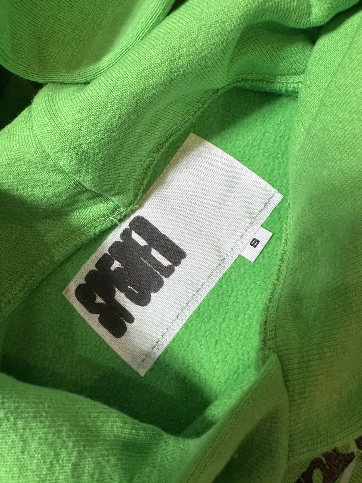 Sp5der SP5DER RHINESTONE PUNK V2 HOODIE GREEN - SIZE S Size US S / EU 44-46 / 1 - 7 Thumbnail