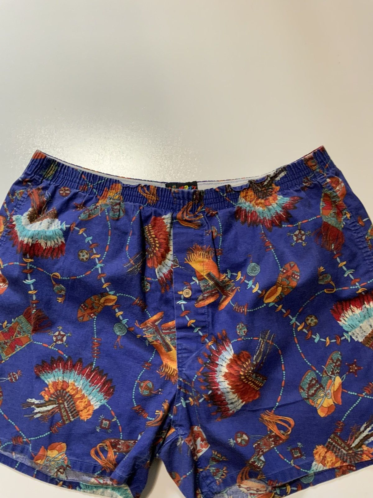 Vintage Vintage Pizzazz Southwestern Native American Chief Shorts Size US 38 / EU 54 - 6 Thumbnail