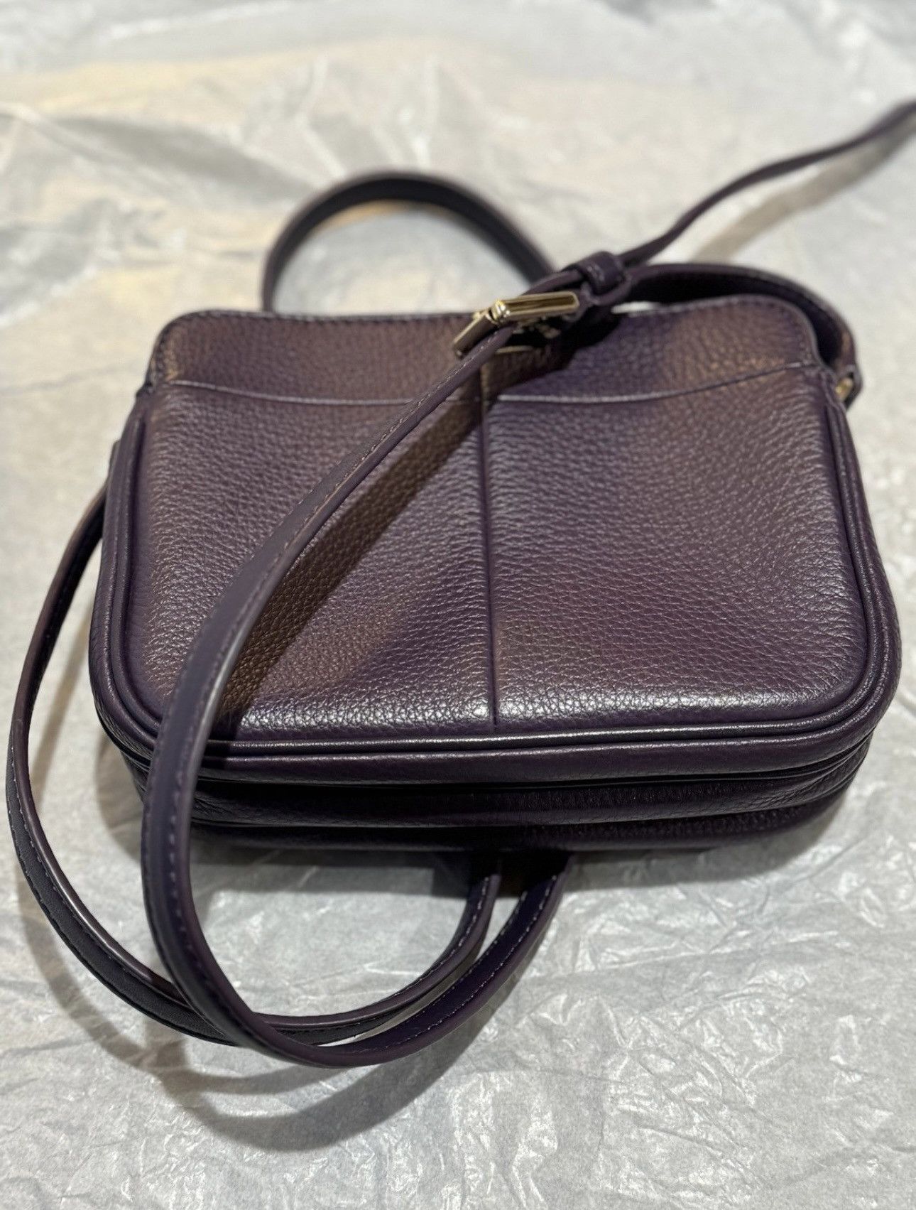 Tory Burch Tory Burch Ivy Zip Crossbody Bag in Deep Purple Color Size ONE SIZE - 3 Thumbnail