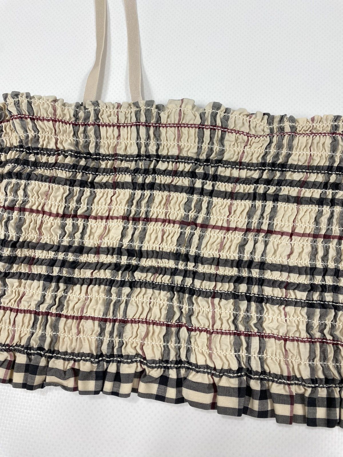 Burberry 🔥LASTDROP🔥 RARE Burberry Nova Check Beige Sport Crop Top Size S / US 4 / IT 40 - 3 Thumbnail