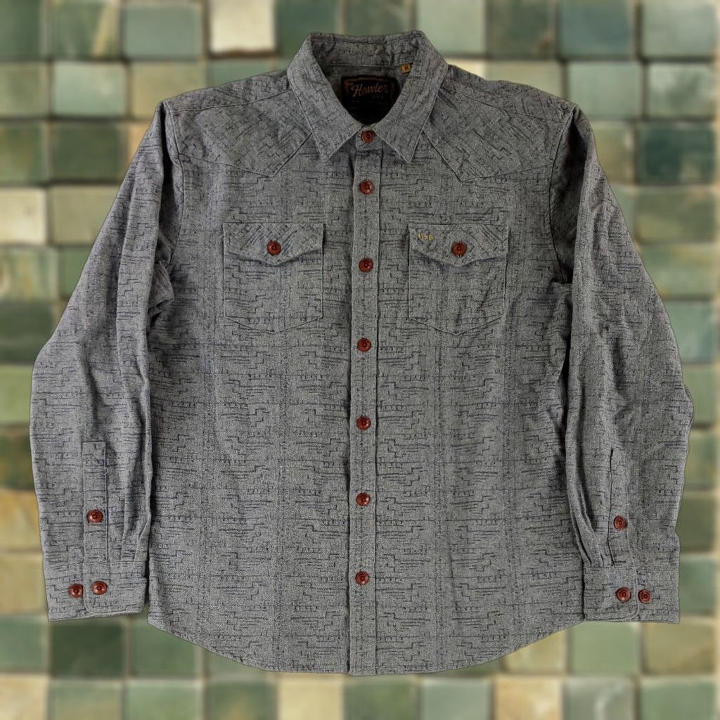 Howler Brothers VINTAGE Howler Bros Shirt Flannel Button Up Blue Gray Long Sleeve Western Mens M Size US M / EU 48-50 / 2 - 1 Thumbnail