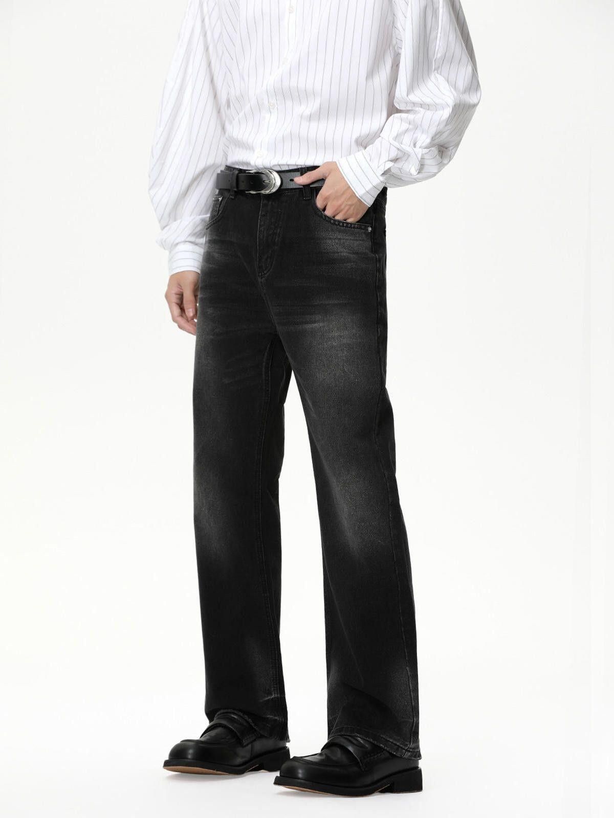 Jean Light Blue Wide Leg Denim Jeans, Relaxed Fit Jeans Size US 32 / EU 48 - 5 Thumbnail