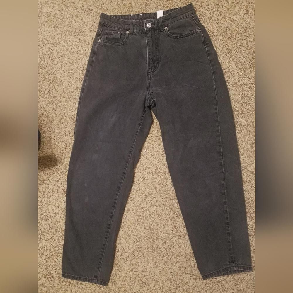 H&M H & M Black Denim Mom Jeans Size 4 Size 27" / US 4 / IT 40 - 2 Thumbnail