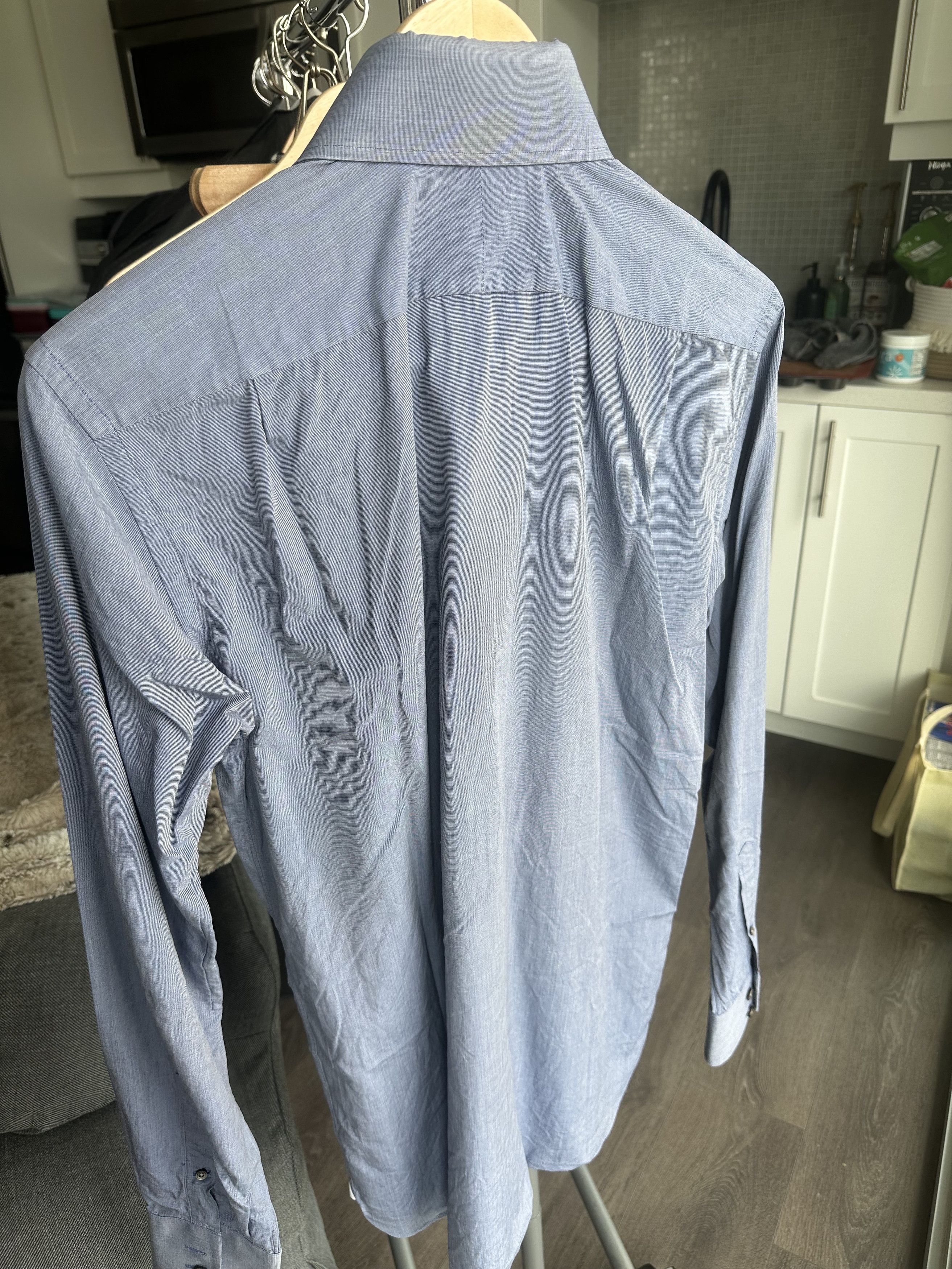 Tom Ford Double Button Collar Dress Shirt Size US M / EU 48-50 / 2 - 3 Thumbnail
