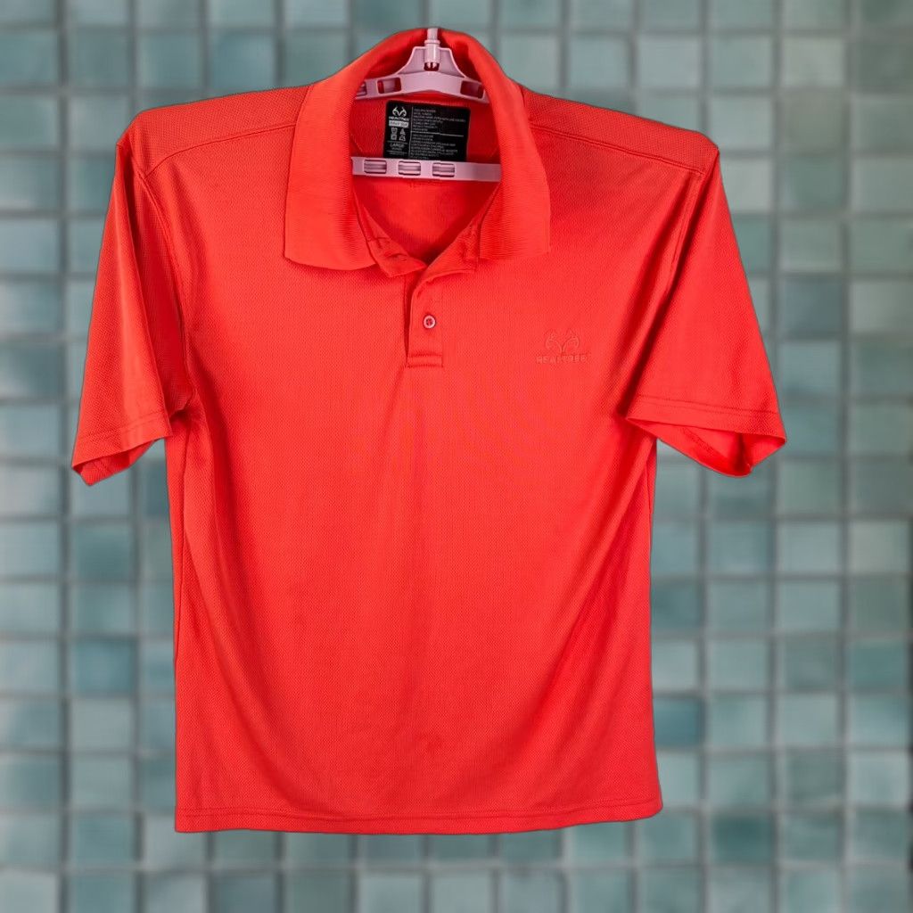 Realtree Realtree Polo Mens Large Size Coral Orange Size US L / EU 52-54 / 3 - 1 Thumbnail
