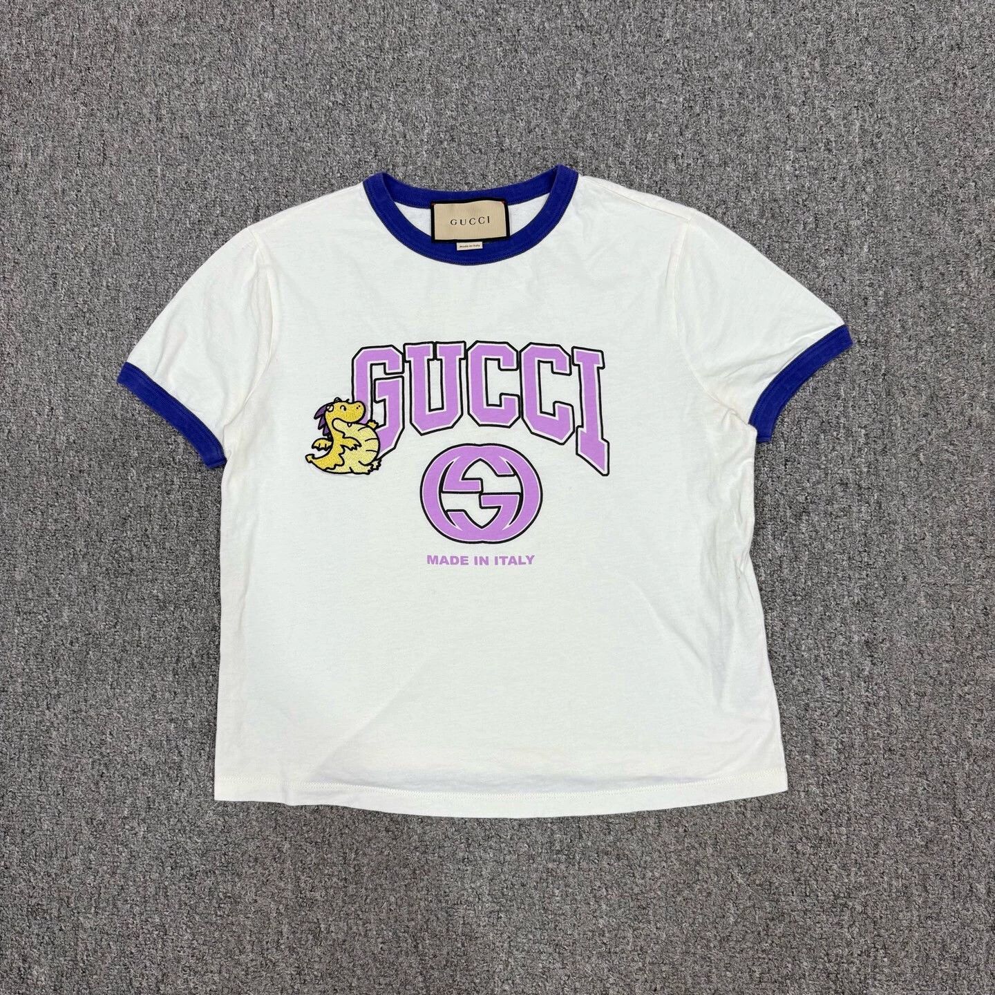 Gucci Gucci white dino logo short tee XL 99 new Size XL / US 12-14 / IT 48-50 - 1 Thumbnail