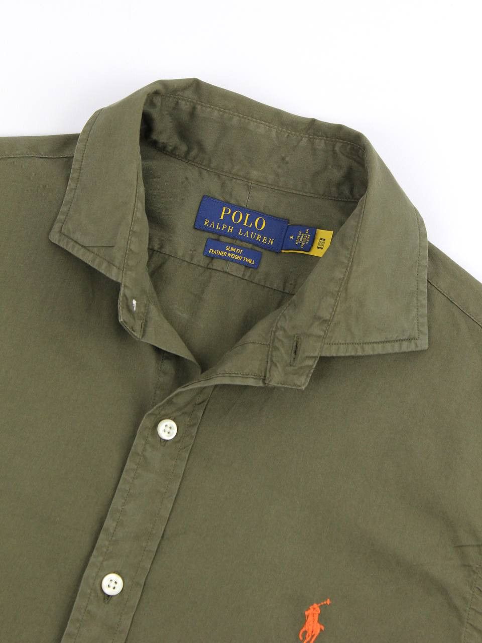 Polo Ralph Lauren POLO RALPH LAUREN Slim Featherweight Twill Shirt Size US M / EU 48-50 / 2 - 7 Thumbnail