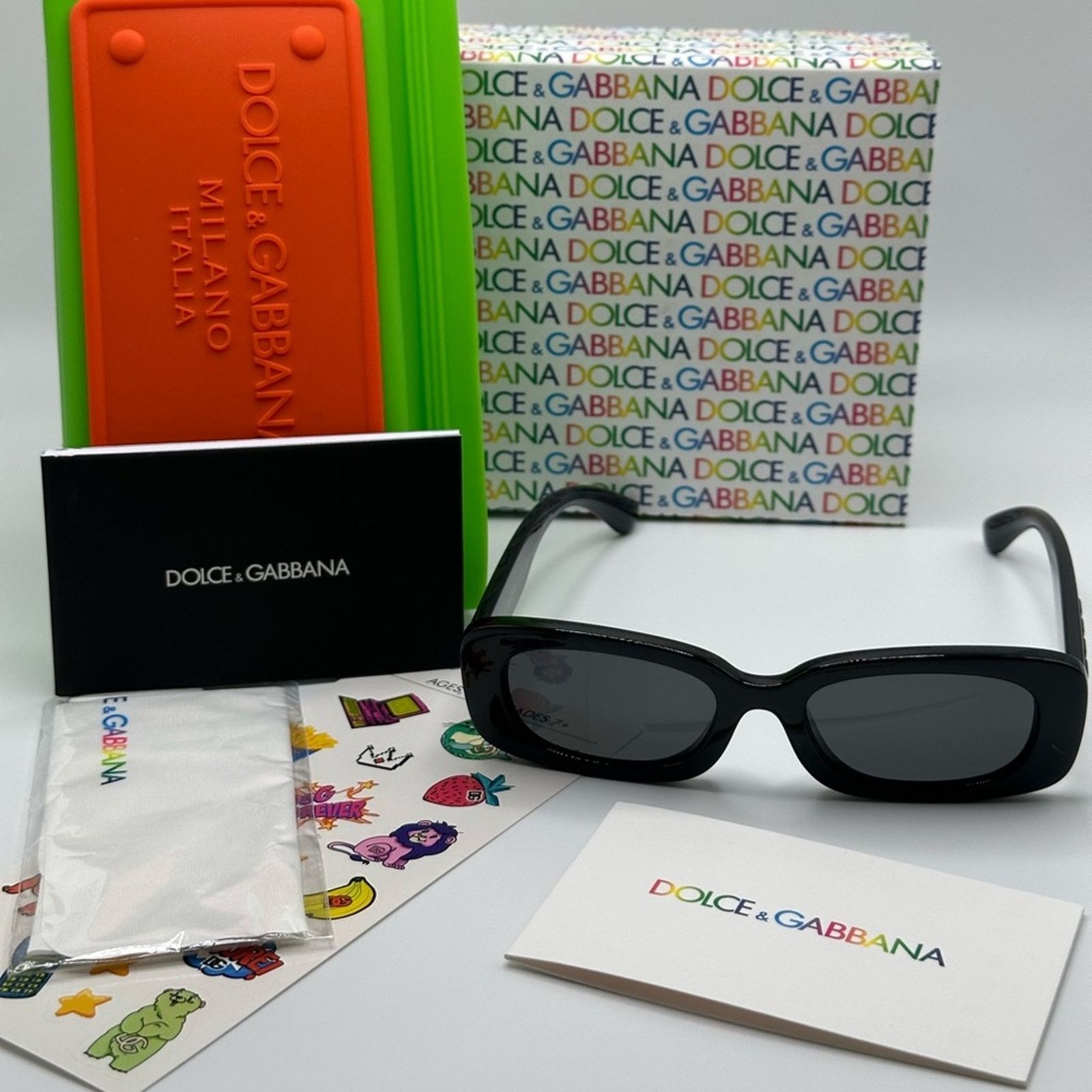 Dolce & Gabbana DOLCE&GABBANA KIDS Sunglasses DX6006U 501/87 Black Dark Grey Size ONE SIZE - 9 Thumbnail