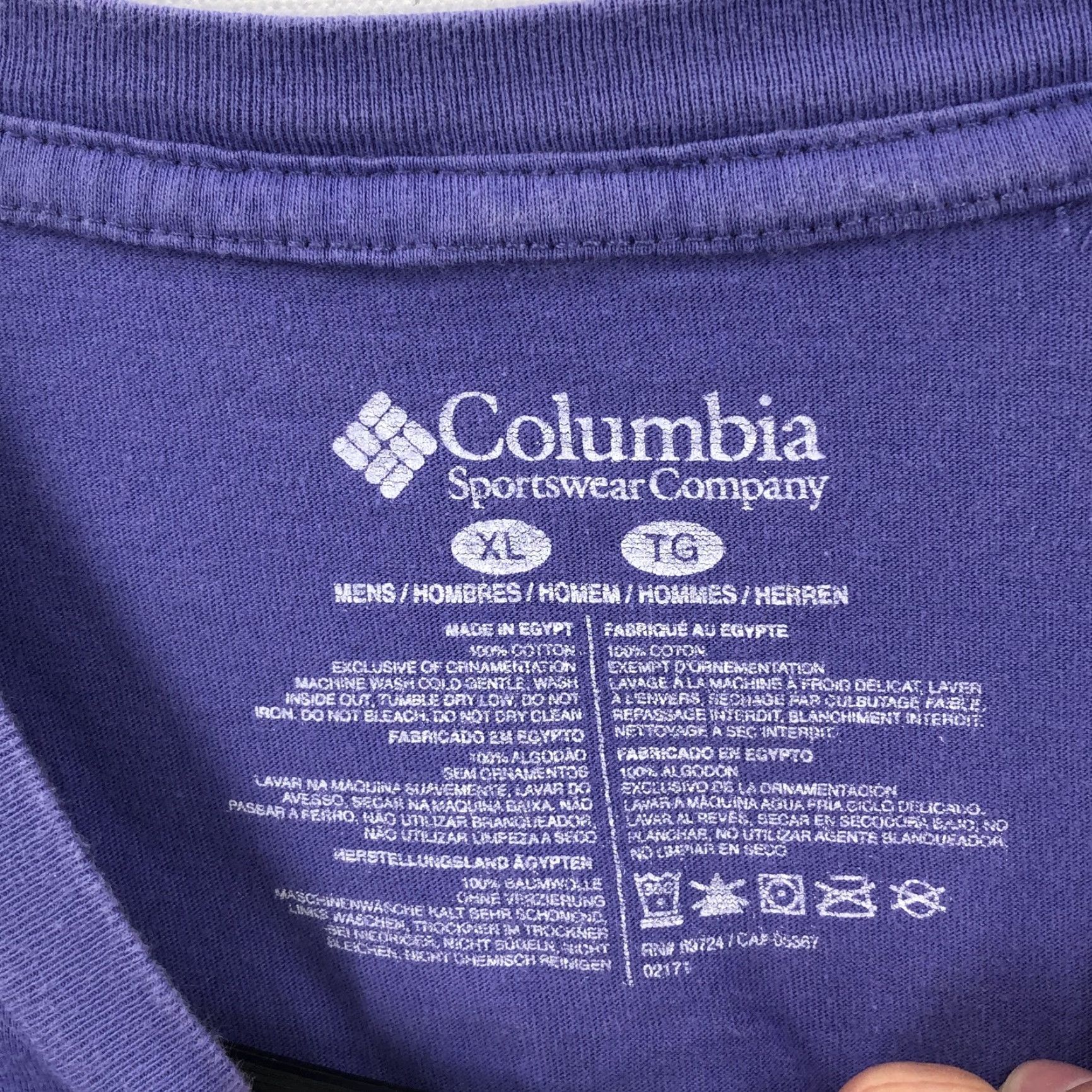 Vintage Columbia T-Shirt Mens Blue Louisiana Short Sleeve Crew Neck Pullover XL Size US XL / EU 56 / 4 - 4 Thumbnail