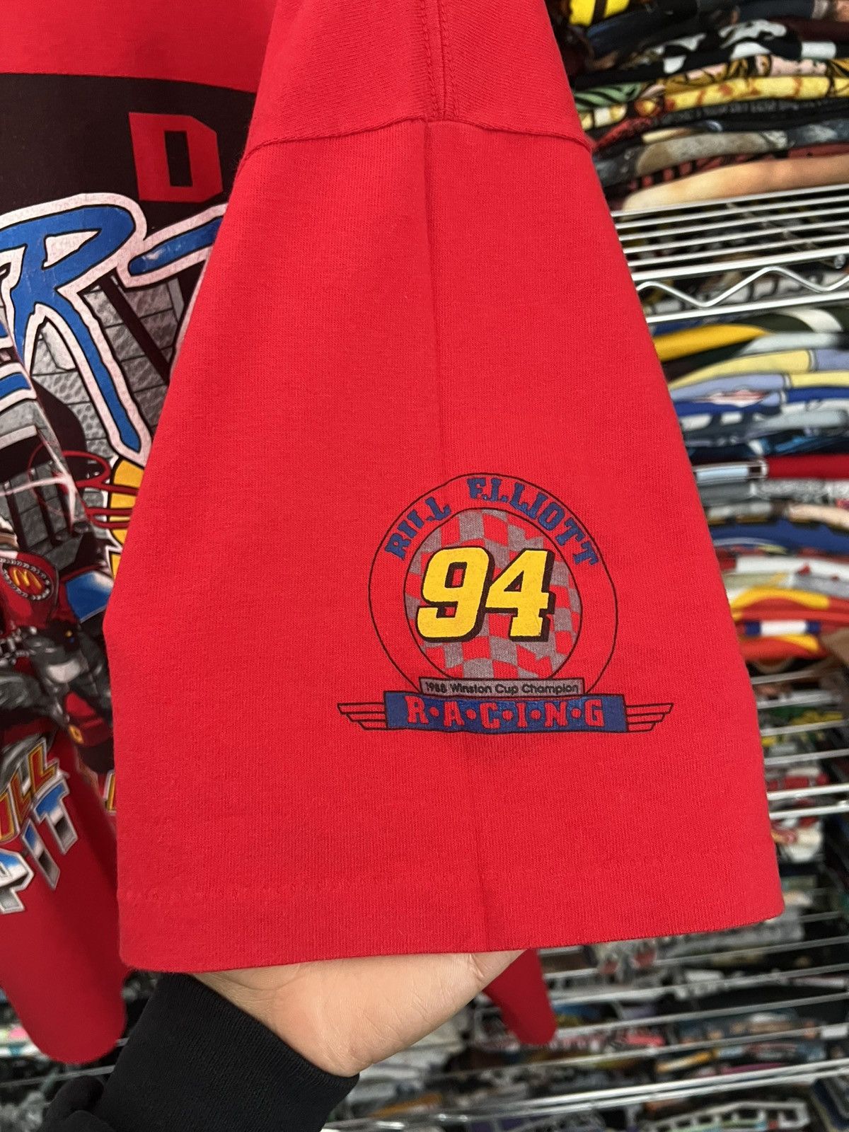 NASCAR 1997 Bill Elliott Pot Crew Red Alert Mc Donald’s Team Tee Size US XL / EU 56 / 4 - 6 Thumbnail