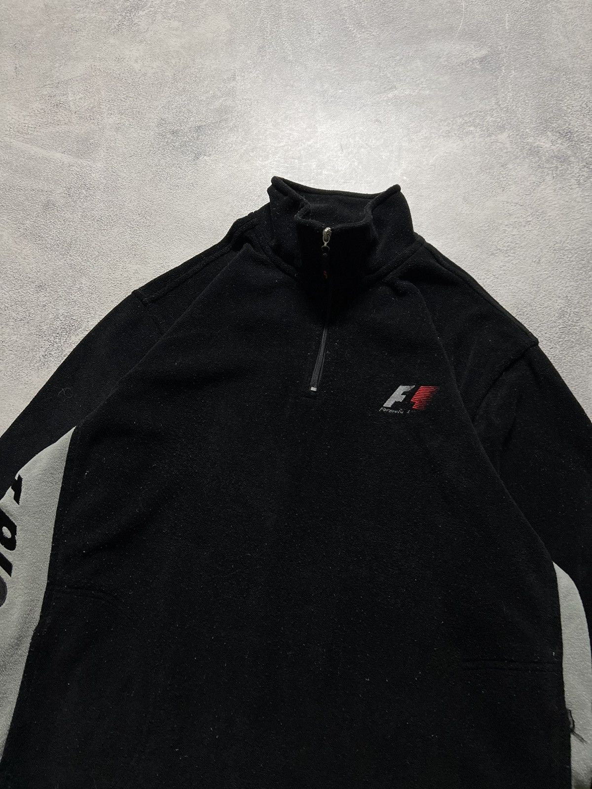 Vintage Vintage Y2k Formula 1 🖤 Fleece 1/4 Zip Sweatshirt Jacket 00s Size US XL / EU 56 / 4 - 6 Thumbnail
