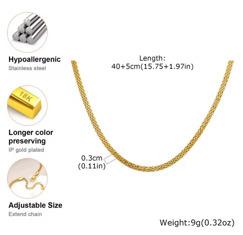 Other Flat Chain Necklace Size ONE SIZE - 2 Thumbnail