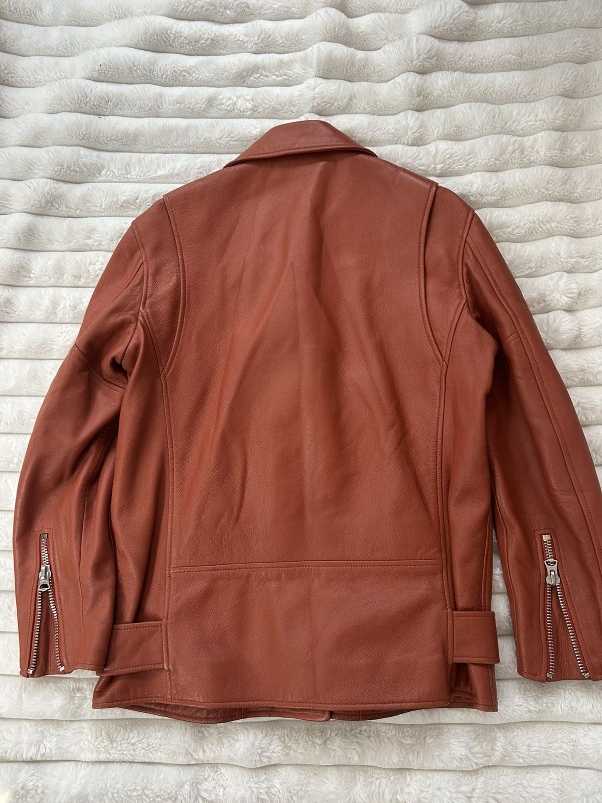 Acne Studios ACNE Studios Lamb Leather Biker Jacket Size XS / US 0-2 / IT 36-38 - 2 Thumbnail
