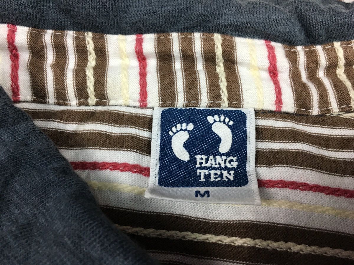 Hang Ten × Vintage Vintage 90s Hang Ten Striped Single Pocket Polo Tee Size US M / EU 48-50 / 2 - 6 Thumbnail