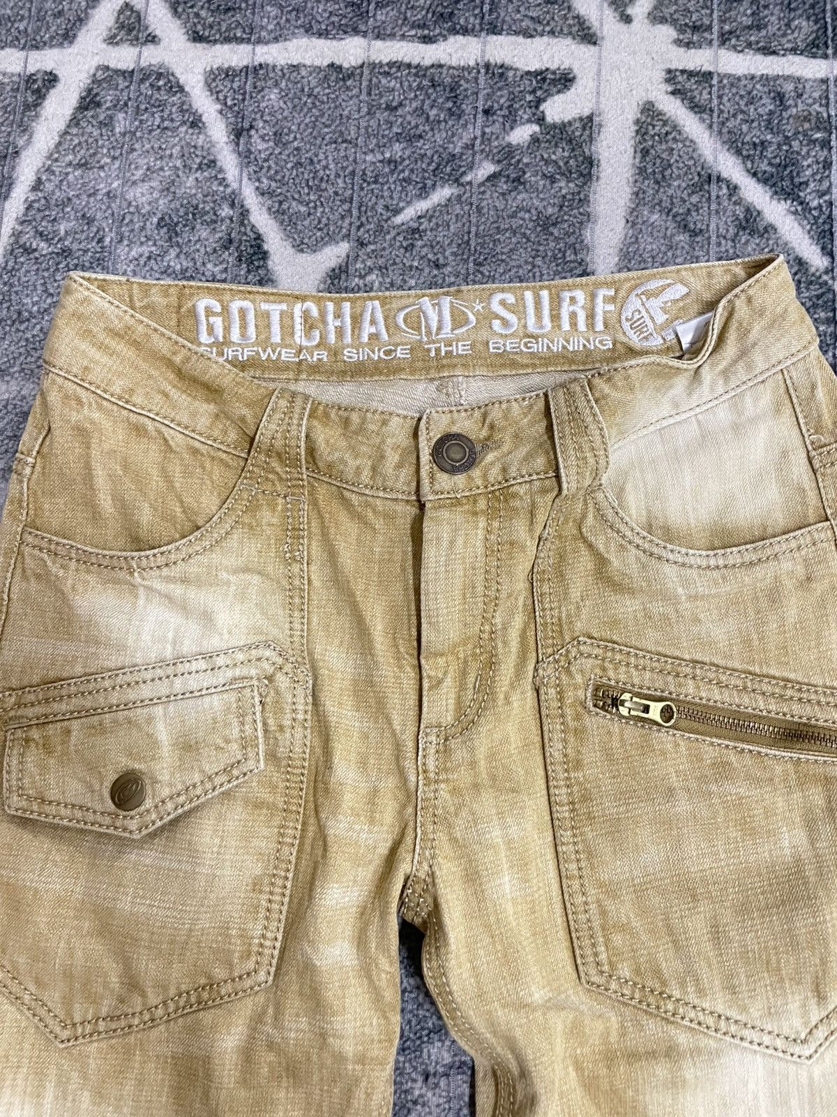 Gotcha VINTAGE CARGO GOTCHA SUF BACK EMBROIDERED DENIM JEANS Size US 32 / EU 48 - 5 Thumbnail