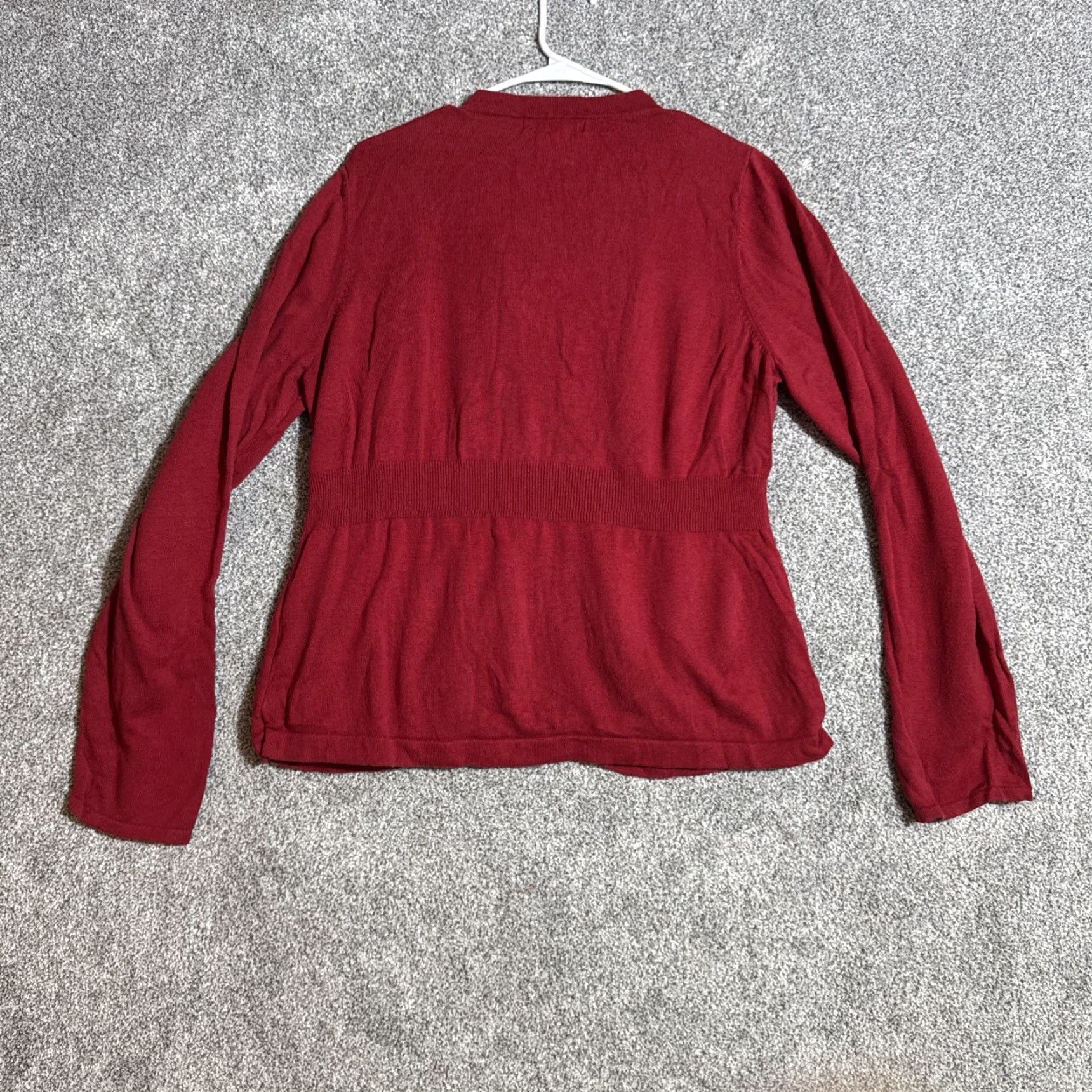 Vintage VINTAGE Sag Harbor Cardigan Sweater Womens XL Red Beaded Grandmacore 90s Chic Size XL / US 12-14 / IT 48-50 - 6 Thumbnail