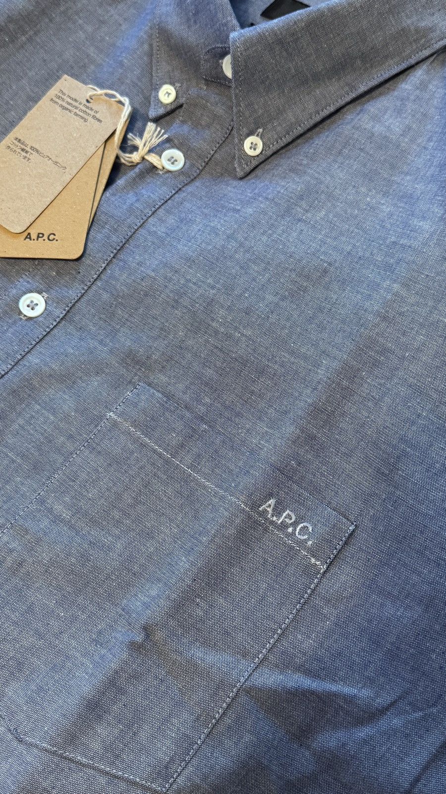 A.P.C. A.P.C. Blue Edouard Shirt Size US L / EU 52-54 / 3 - 3 Thumbnail